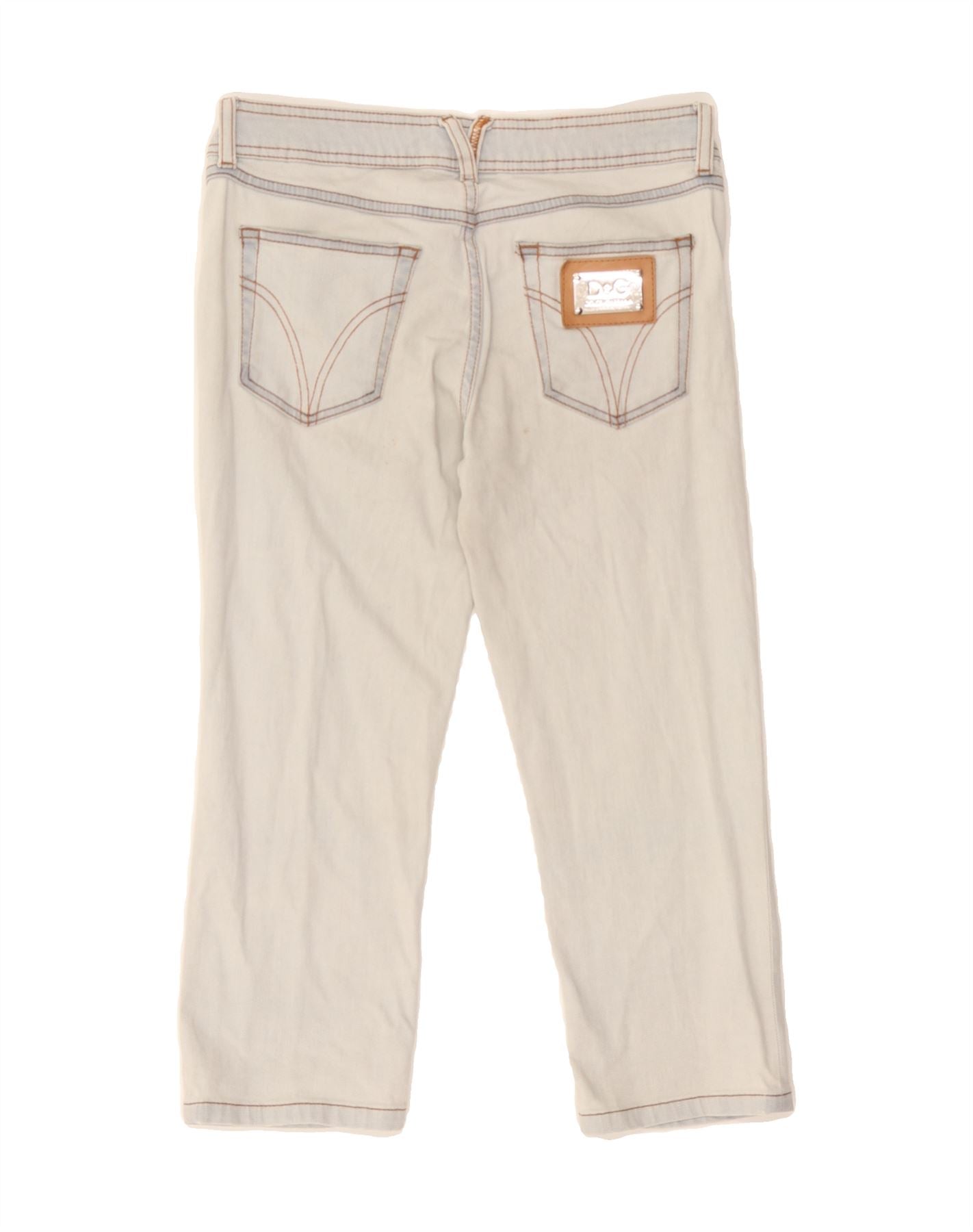 DOLCE & GABBANA Womens Capri Jeans W26 L20 Blue Cotton Vintage Dolce & Gabbana and Second-Hand Dolce & Gabbana from Messina Hembry