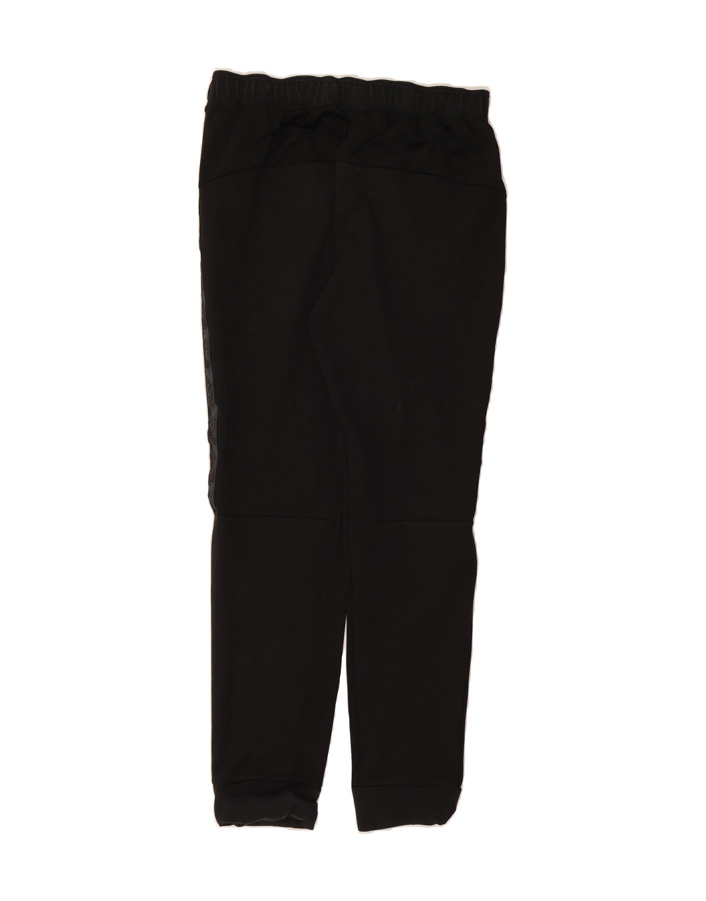 ADIDAS Womens Graphic Tracksuit Trousers Joggers UK 16 Large Black Cotton Vintage Adidas and Second-Hand Adidas from Messina Hembry