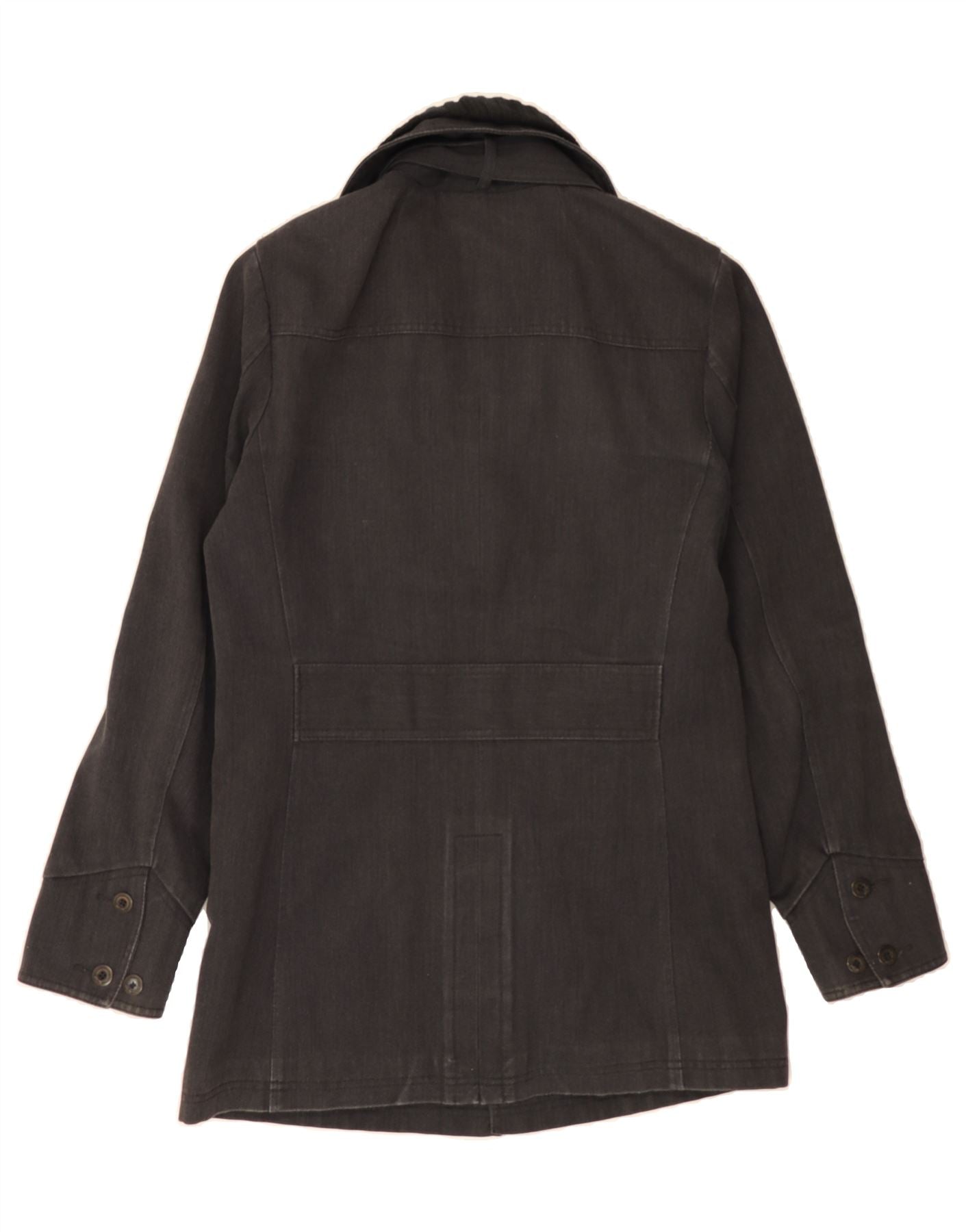 PULL & BEAR Mens Overcoat UK 38 Medium Grey Nylon Vintage Pull & Bear and Second-Hand Pull & Bear from Messina Hembry