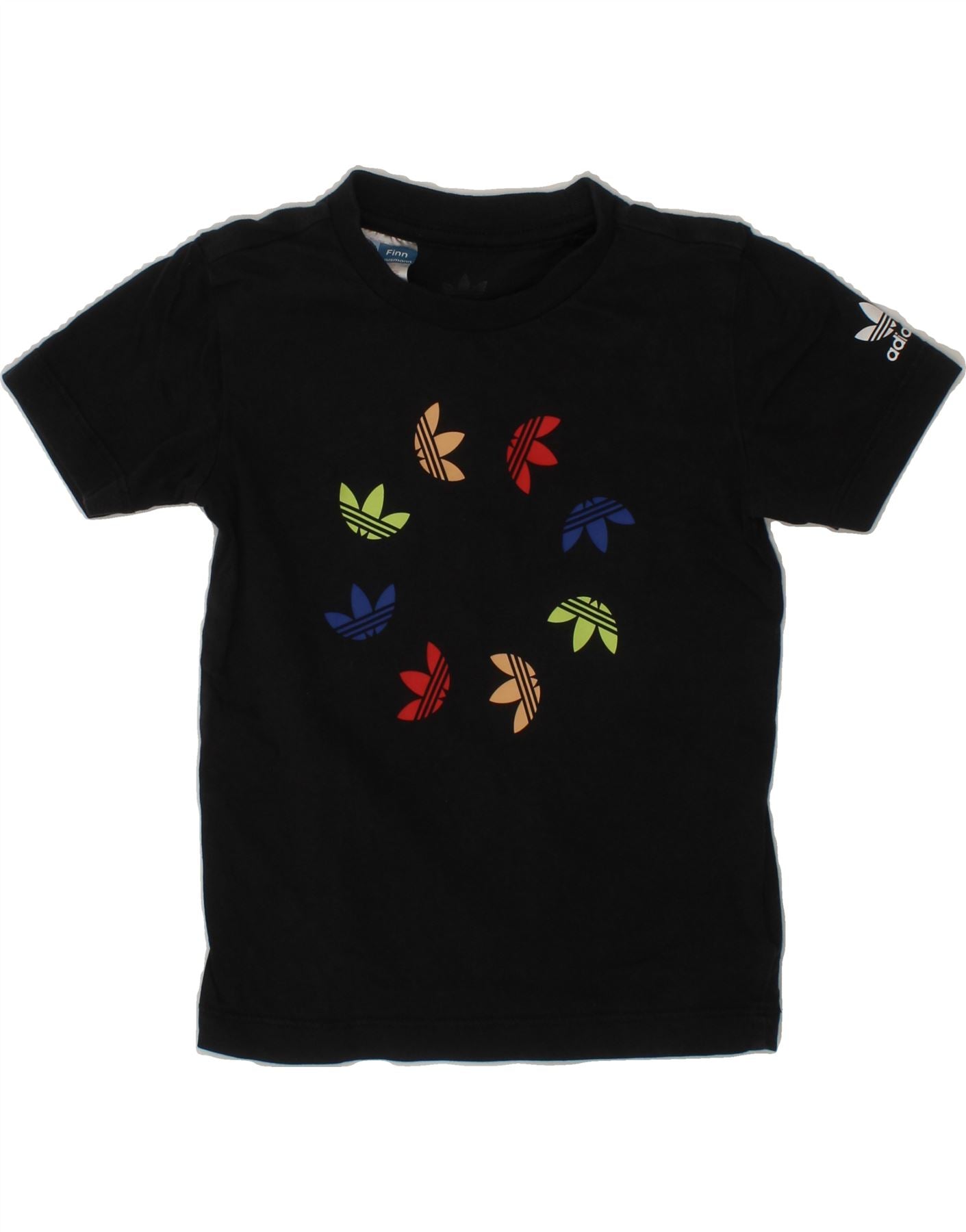 ADIDAS Baby Boys Graphic T-Shirt Top 18-24 Months Black Cotton Vintage Adidas and Second-Hand Adidas from Messina Hembry