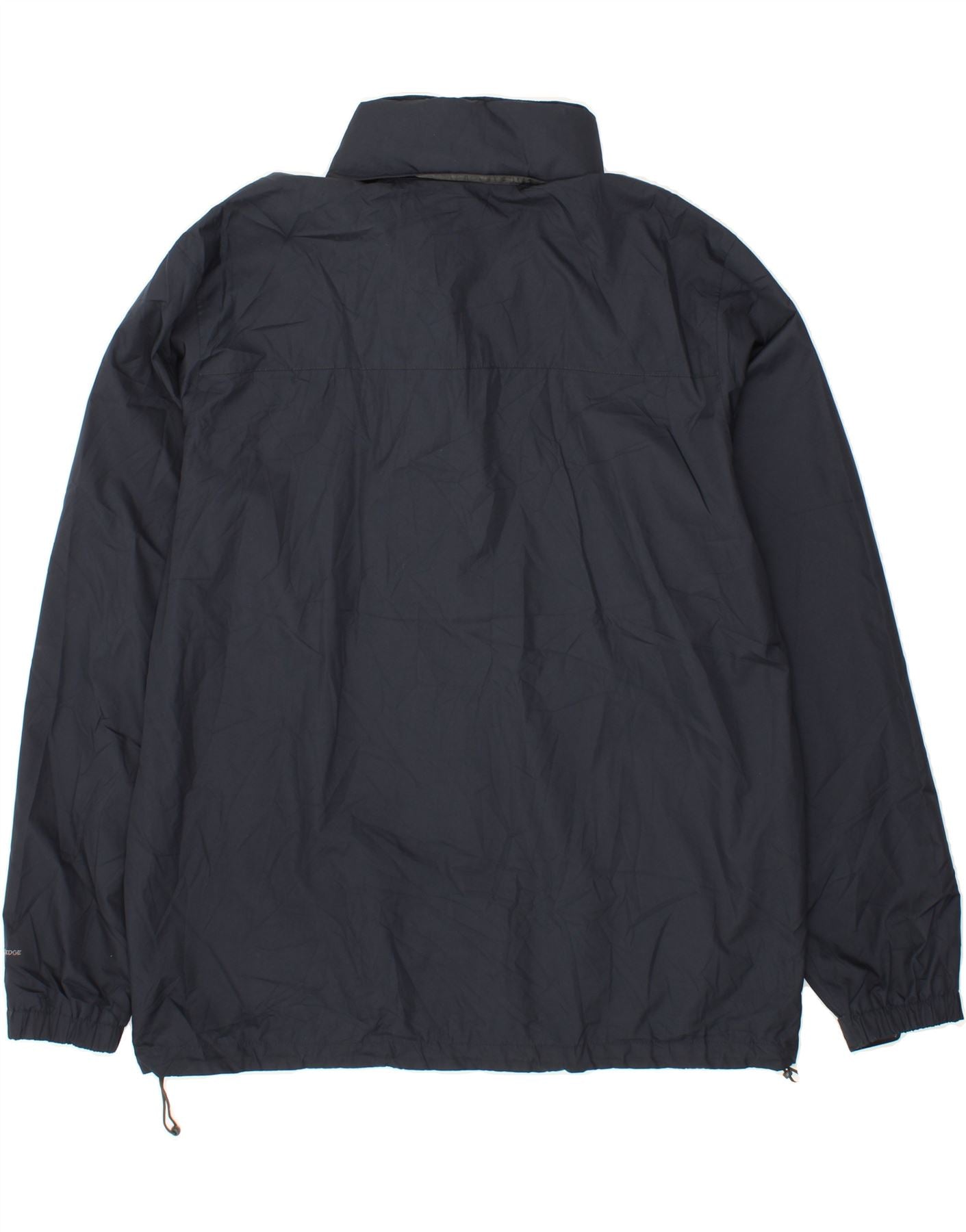 EDDIE BAUER Mens Rain Jacket UK 42 XL Navy Blue Polyester Vintage Eddie Bauer and Second-Hand Eddie Bauer from Messina Hembry