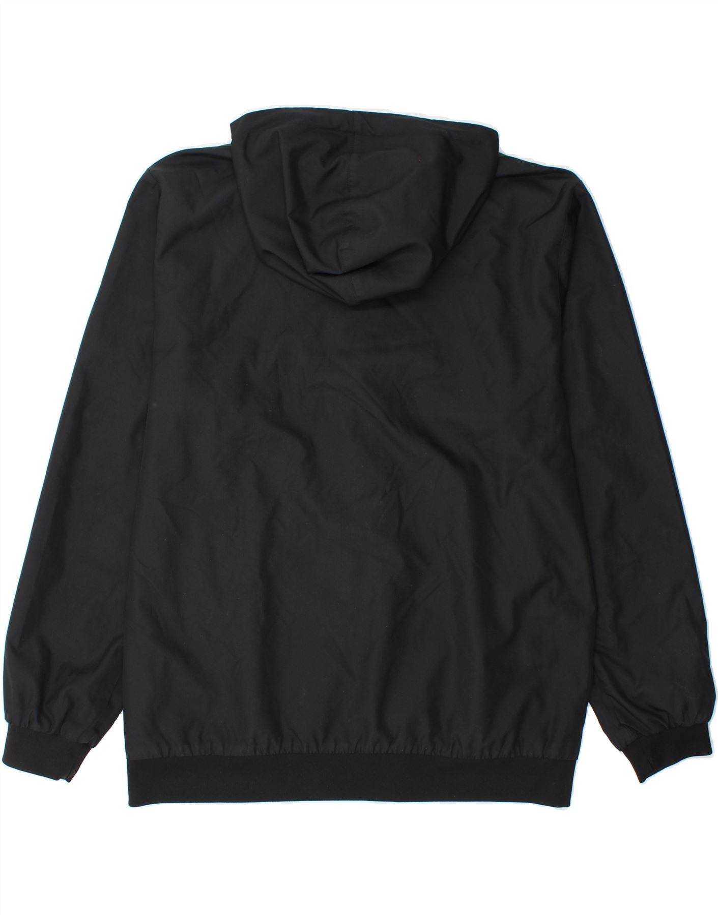 ADIDAS Mens Hooded Reversible Jacket UK 40 Large Black Colourblock Vintage Adidas and Second-Hand Adidas from Messina Hembry