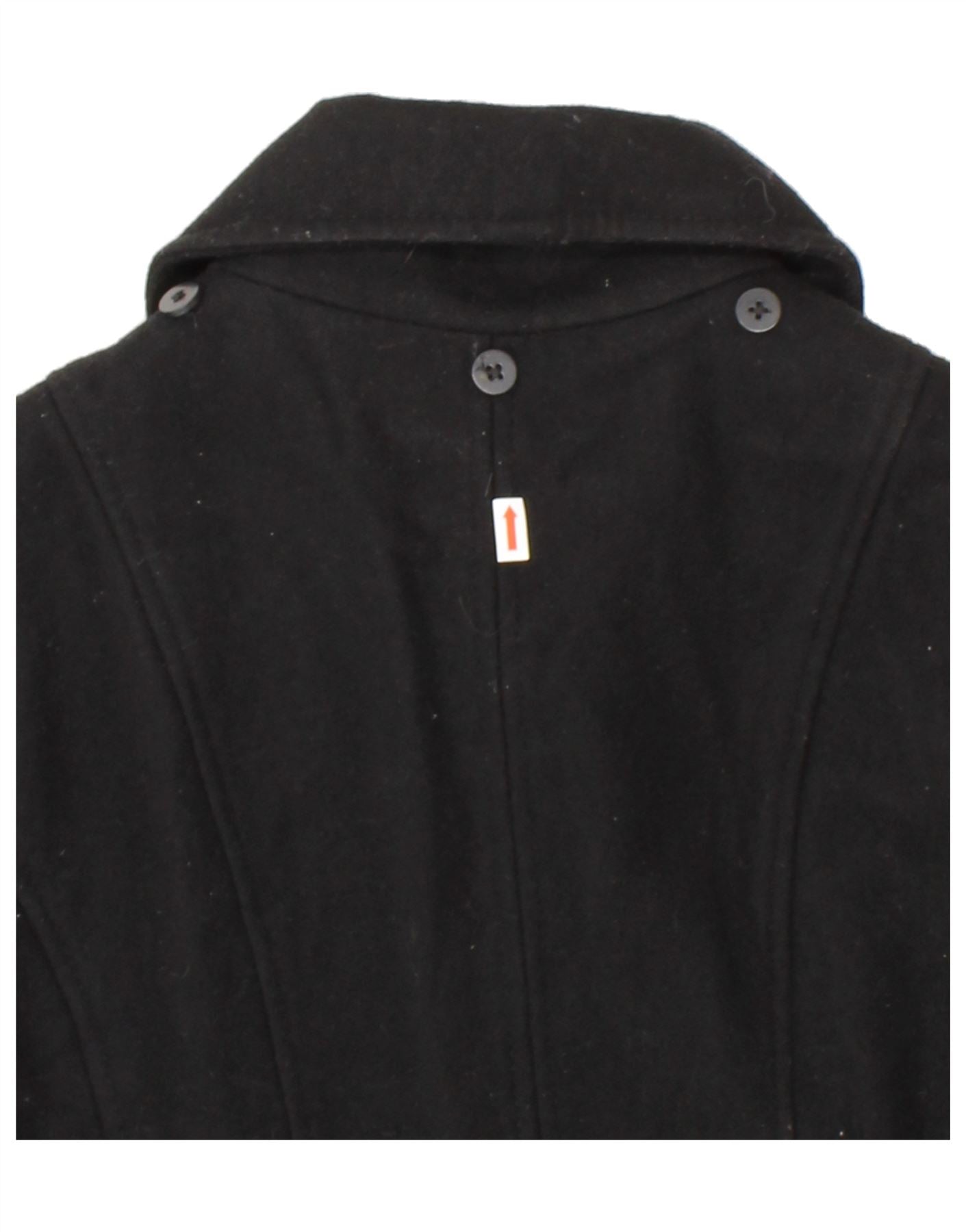 MICHAEL KORS Womens Overcoat US 14 XL Black Wool Vintage Michael Kors and Second-Hand Michael Kors from Messina Hembry