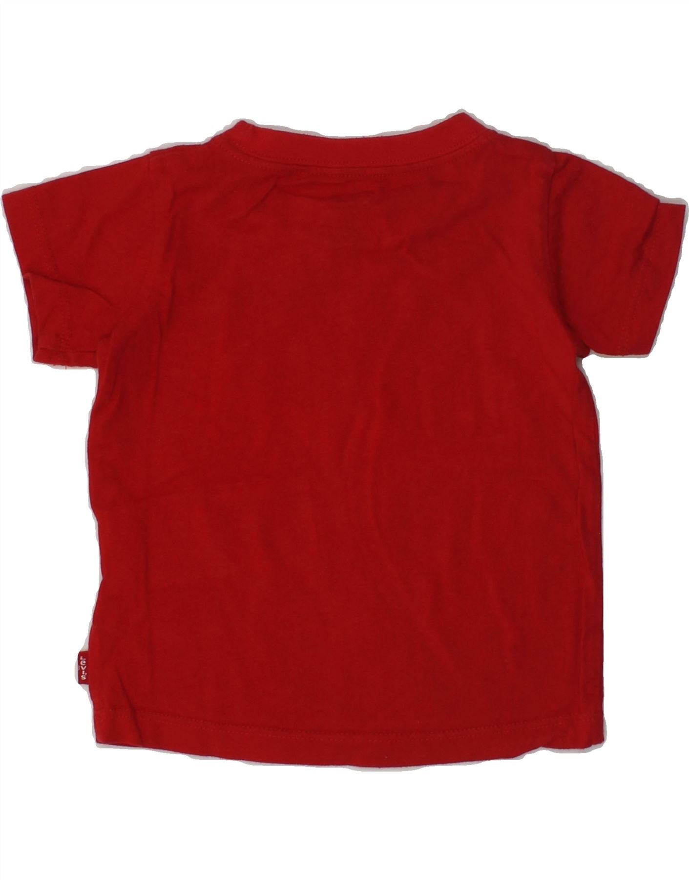 LEVI'S Baby Boys Graphic T-Shirt Top 9-12 Months Red Cotton | Vintage Levi's | Thrift | Second-Hand Levi's | Used Clothing | Messina Hembry