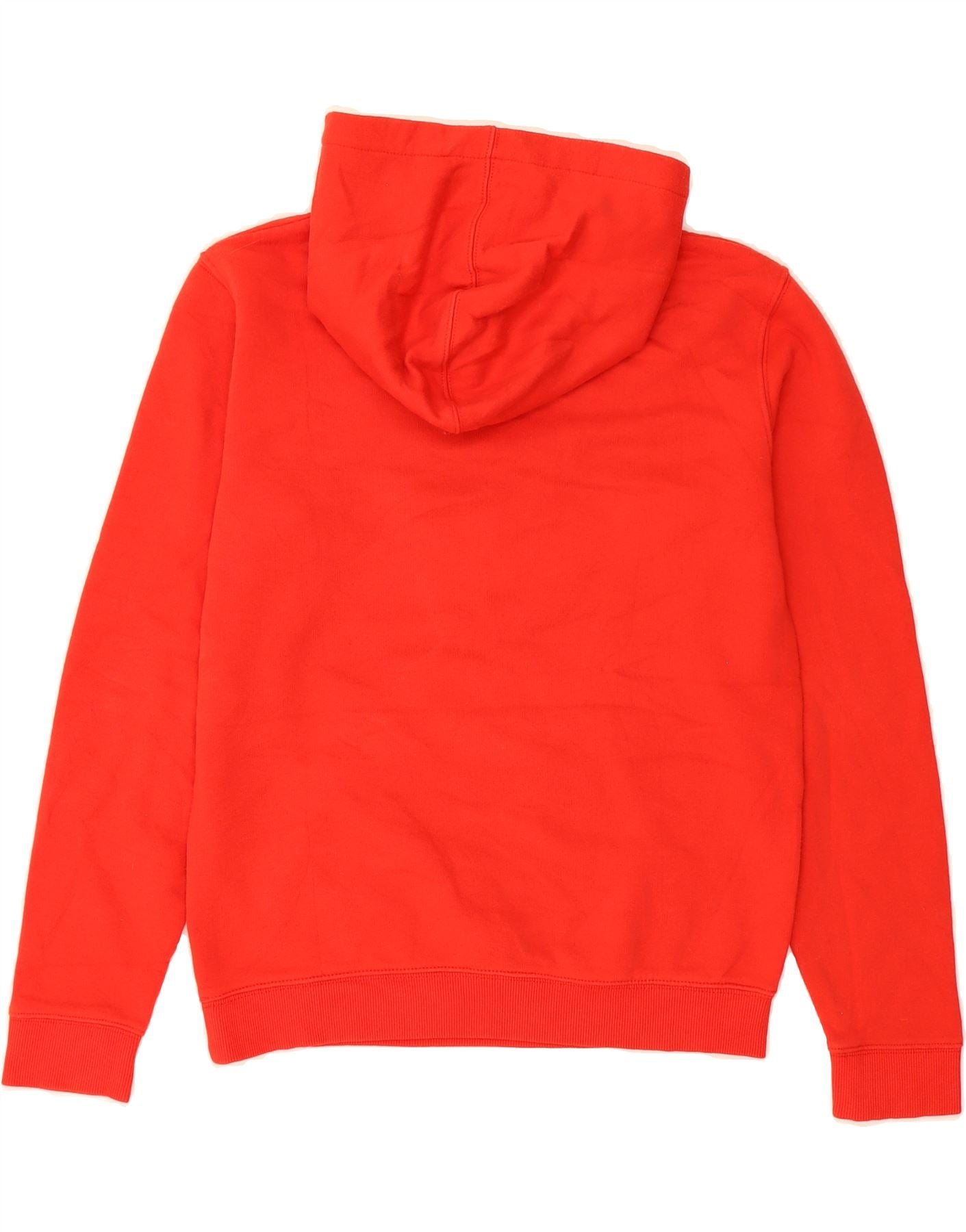 QUIKSILVER Womens Graphic Hoodie Jumper UK 14 Medium Red Vintage Quiksilver and Second-Hand Quiksilver from Messina Hembry