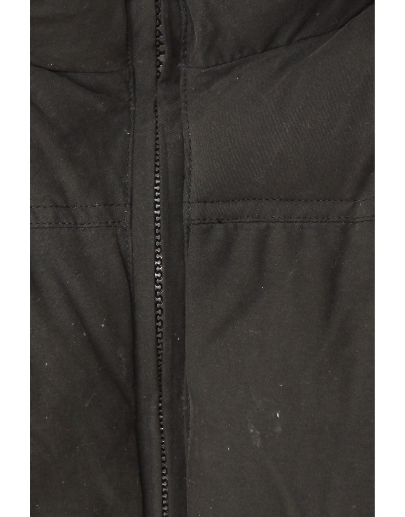 CAT Mens Padded Gilet UK 40 Large Black Cotton Vintage CAT and Second-Hand CAT from Messina Hembry