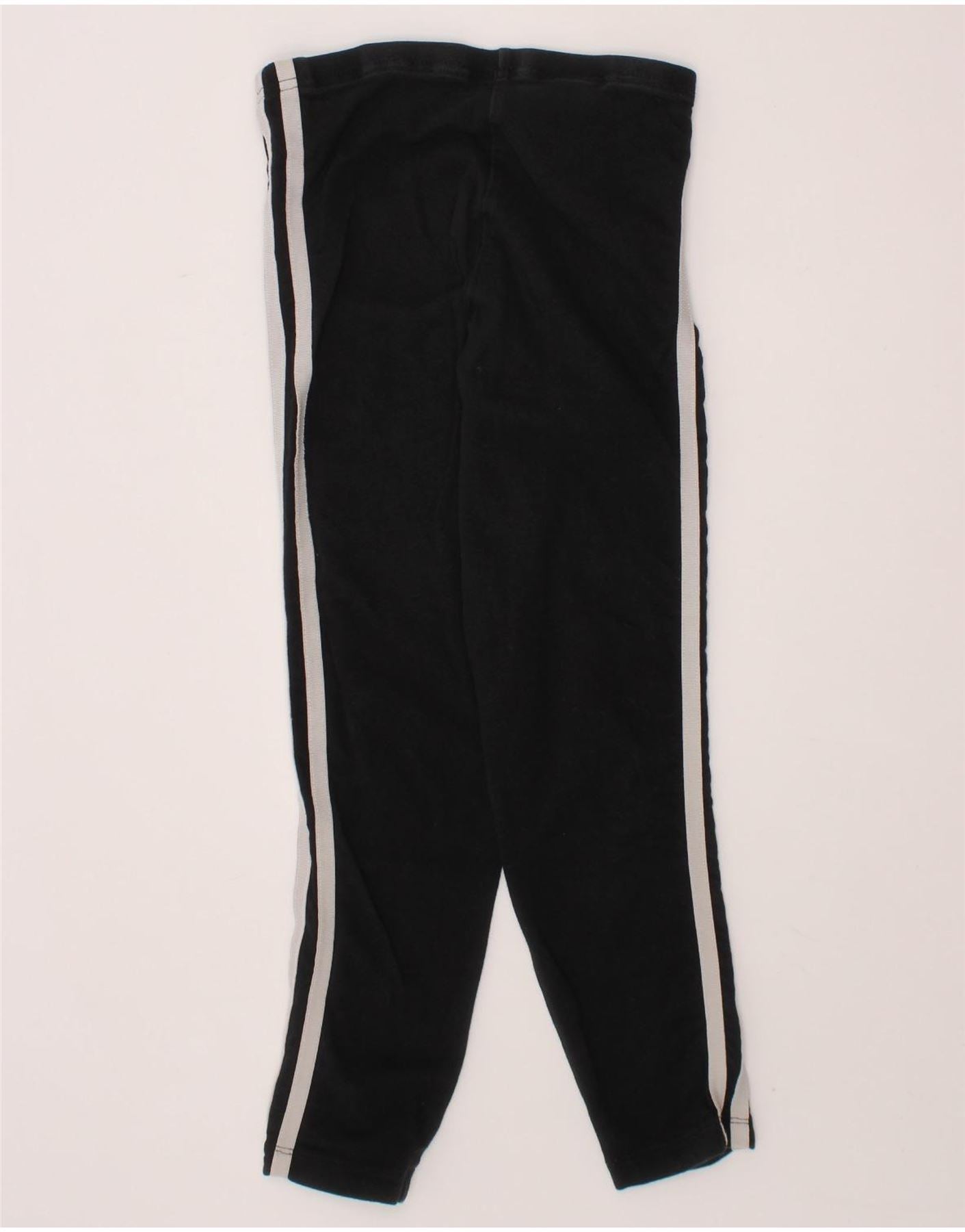 ADIDAS Girls Leggings 6-7 Years  Black Cotton Vintage Adidas and Second-Hand Adidas from Messina Hembry