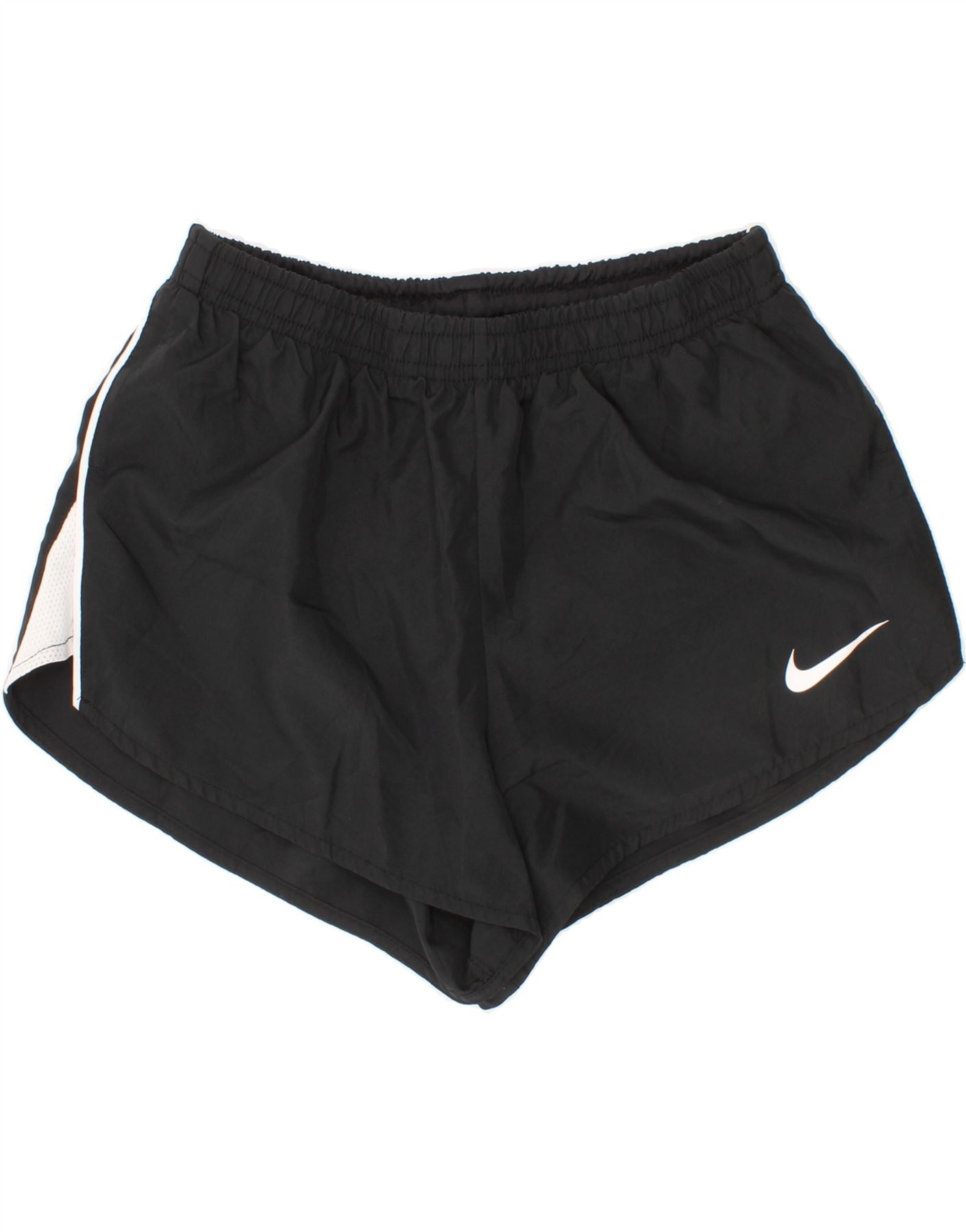NIKE Girls Dri Fit Sport Shorts 10-11 Years Medium Black Polyester Vintage Nike and Second-Hand Nike from Messina Hembry
