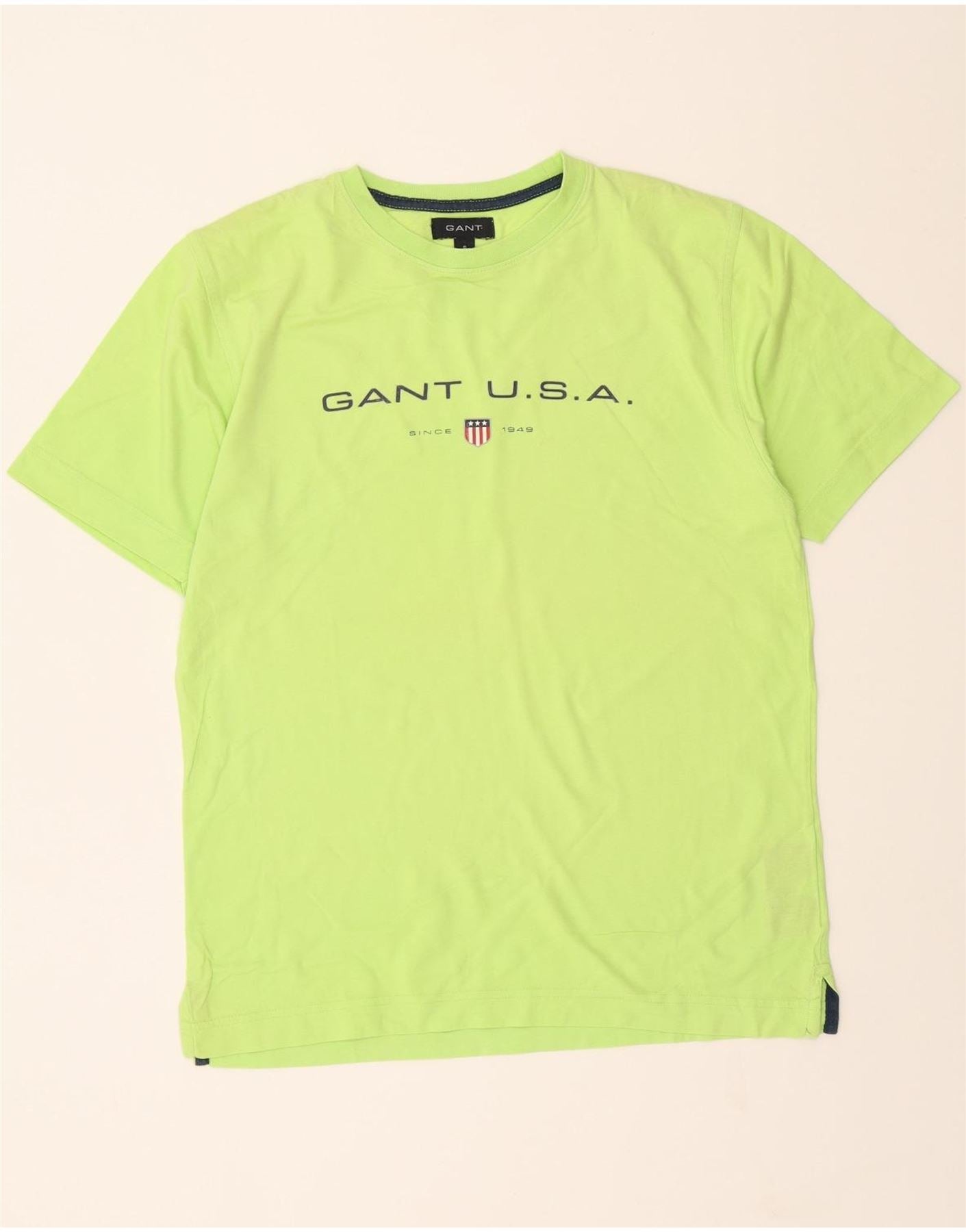 GANT Mens Graphic T-Shirt Top Small Green Cotton Vintage Gant and Second-Hand Gant from Messina Hembry