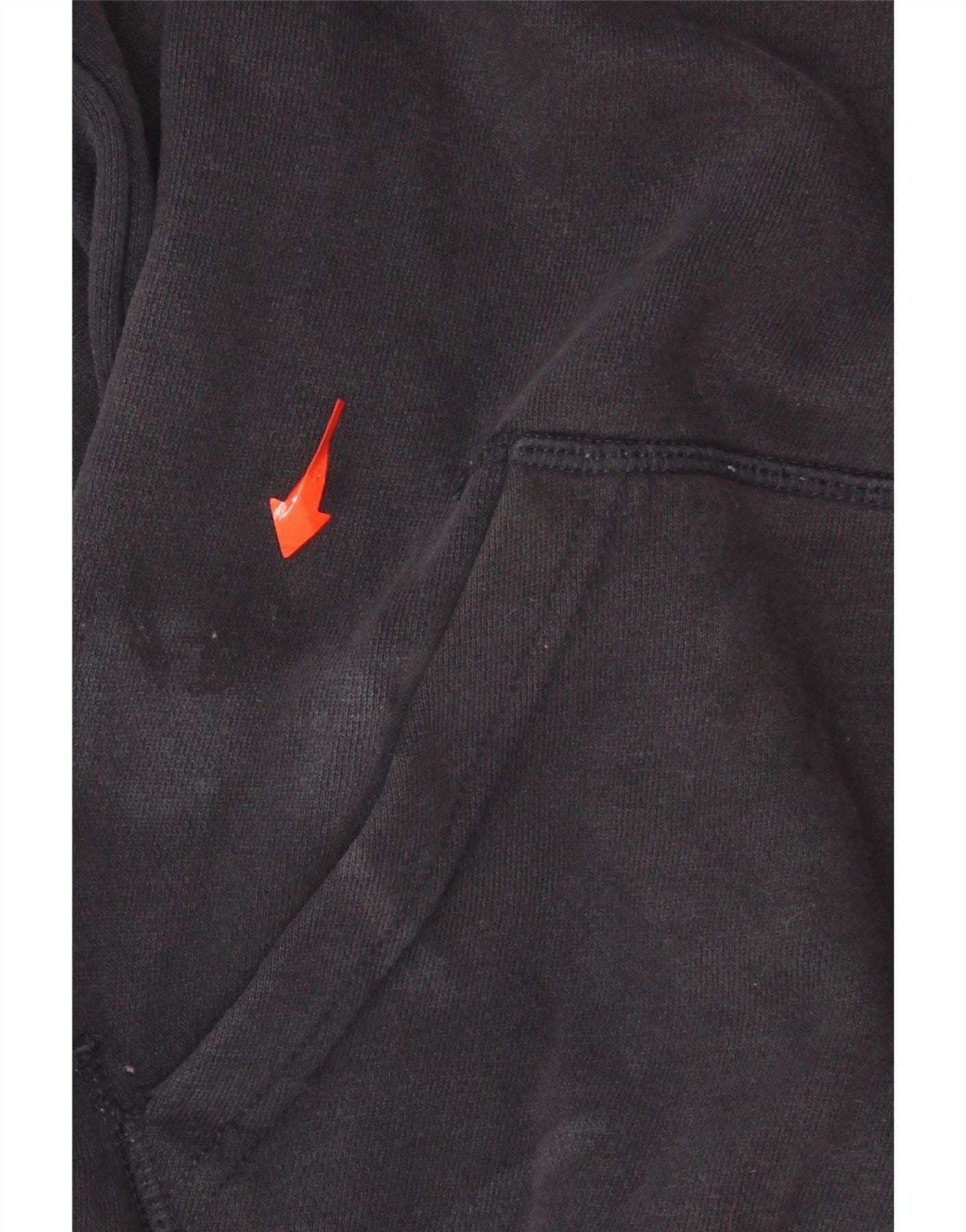 ELLESSE Womens Graphic Oversized Hoodie Jumper UK 10 Small  Black Cotton Vintage Ellesse and Second-Hand Ellesse from Messina Hembry