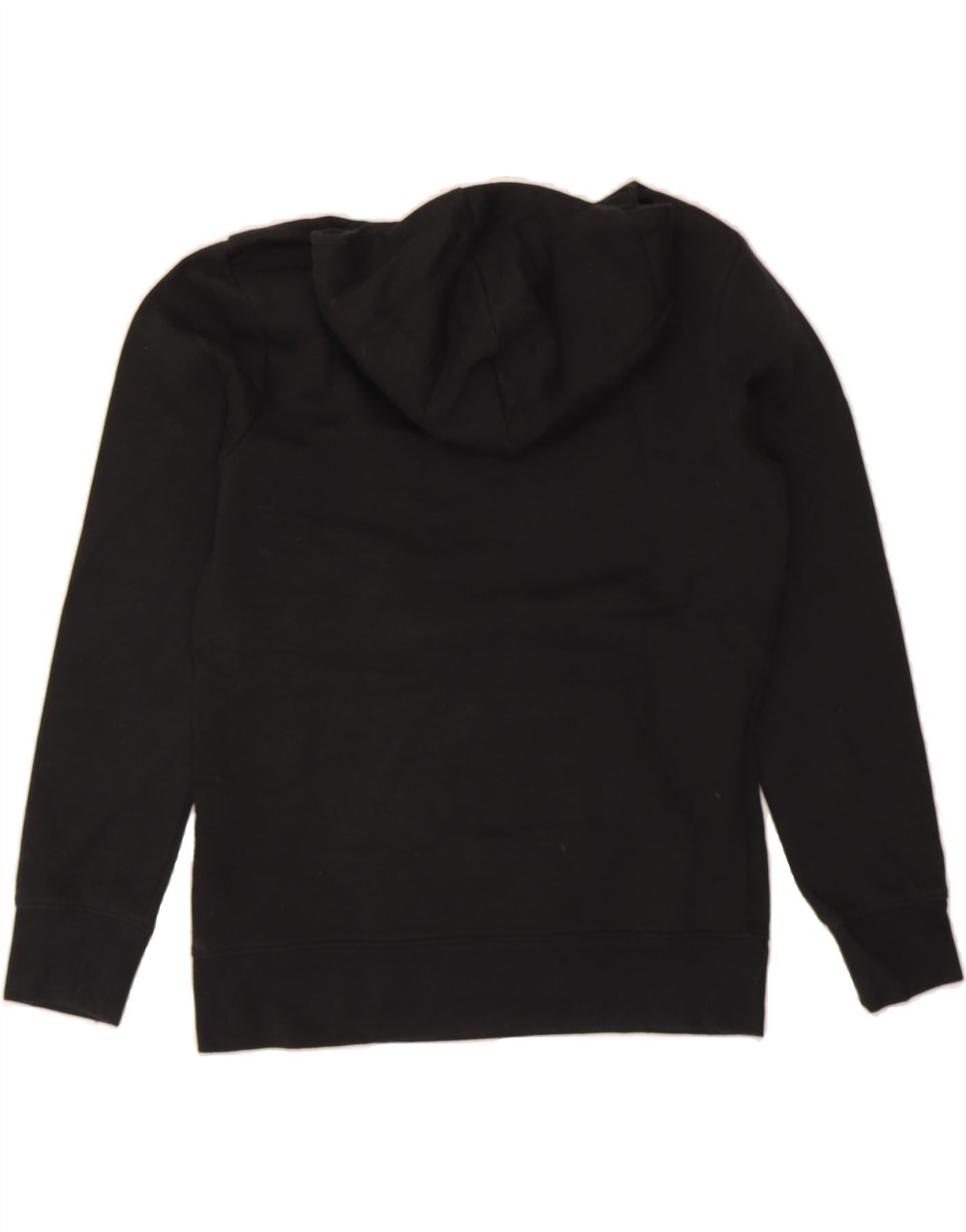 JORDAN Boys Hoodie Jumper 13-14 Years XL Black Cotton Vintage Jordan and Second-Hand Jordan from Messina Hembry