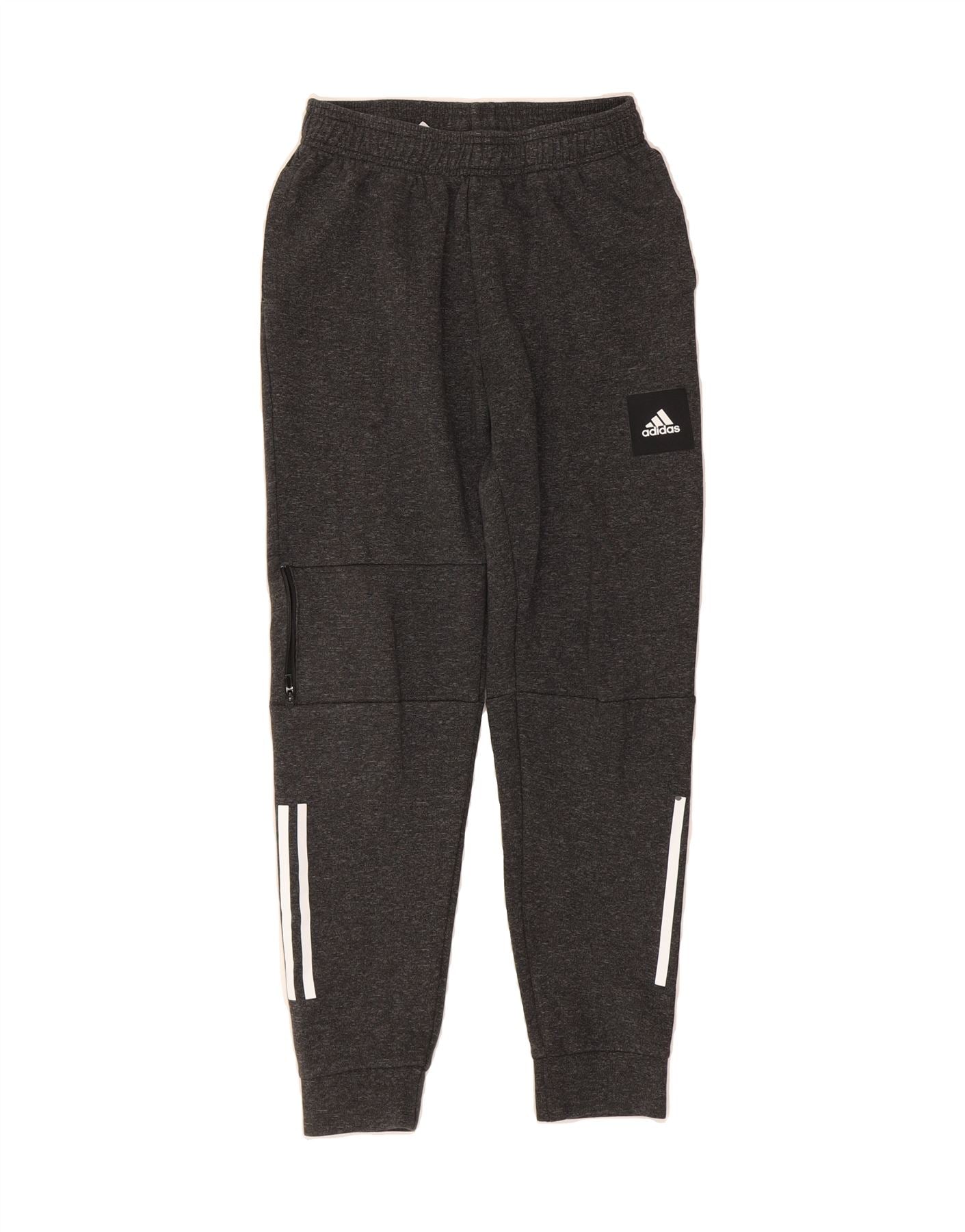 ADIDAS Boys Cargo Tracksuit Trousers Joggers 13-14 Years  Grey Cotton Vintage Adidas and Second-Hand Adidas from Messina Hembry