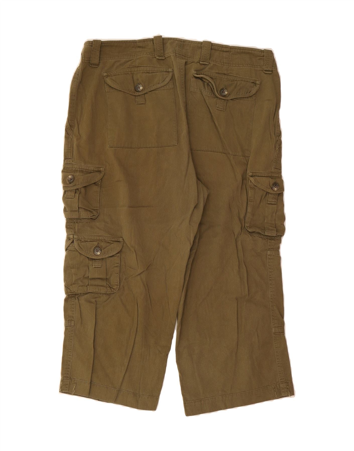 RALPH LAUREN Womens Straight Cargo Trousers US 12 Large W36 L20 Khaki Vintage Ralph Lauren and Second-Hand Ralph Lauren from Messina Hembry