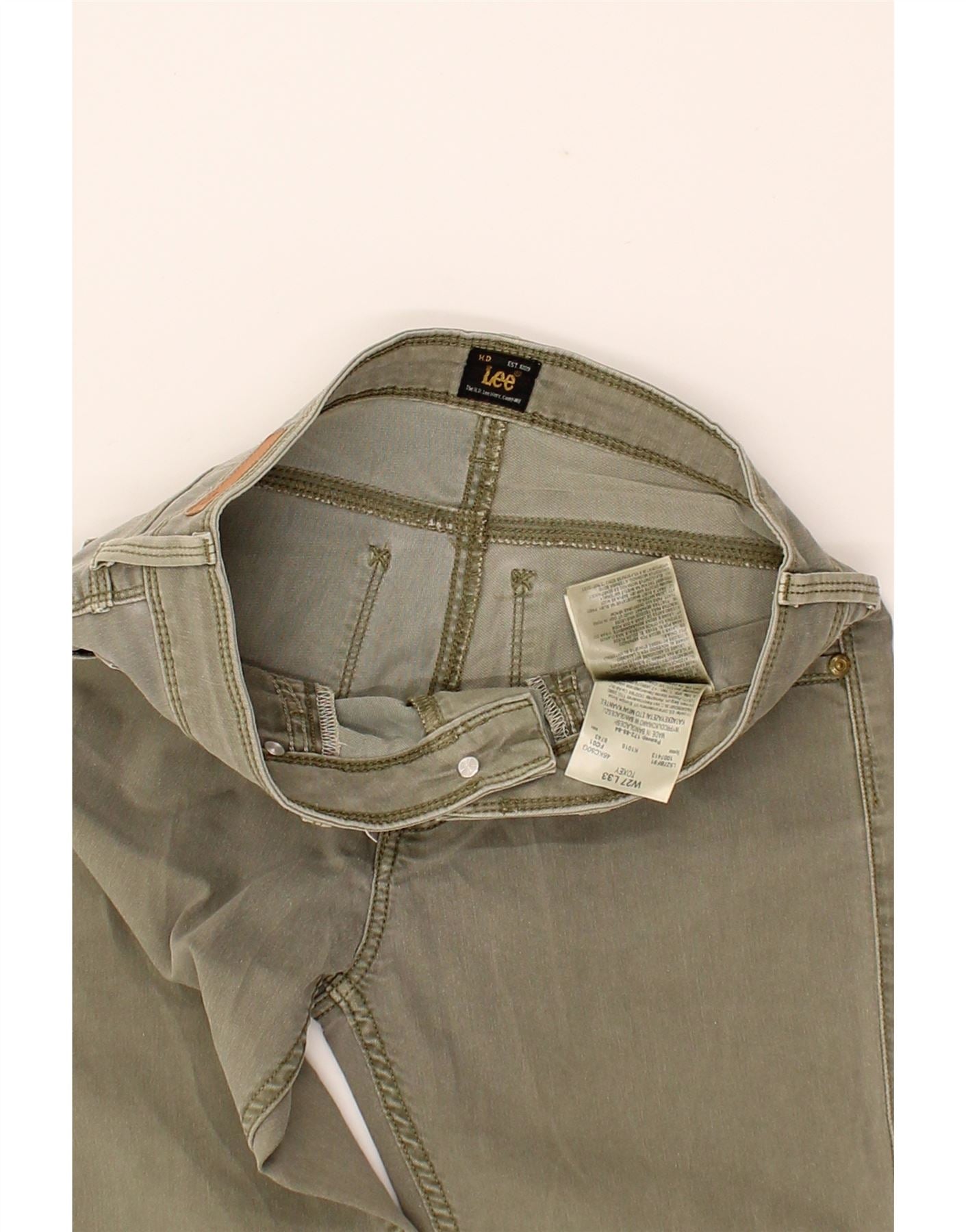 LEE Womens Toxey Skinny Jeans W27 L29  Khaki Cotton Vintage Lee and Second-Hand Lee from Messina Hembry