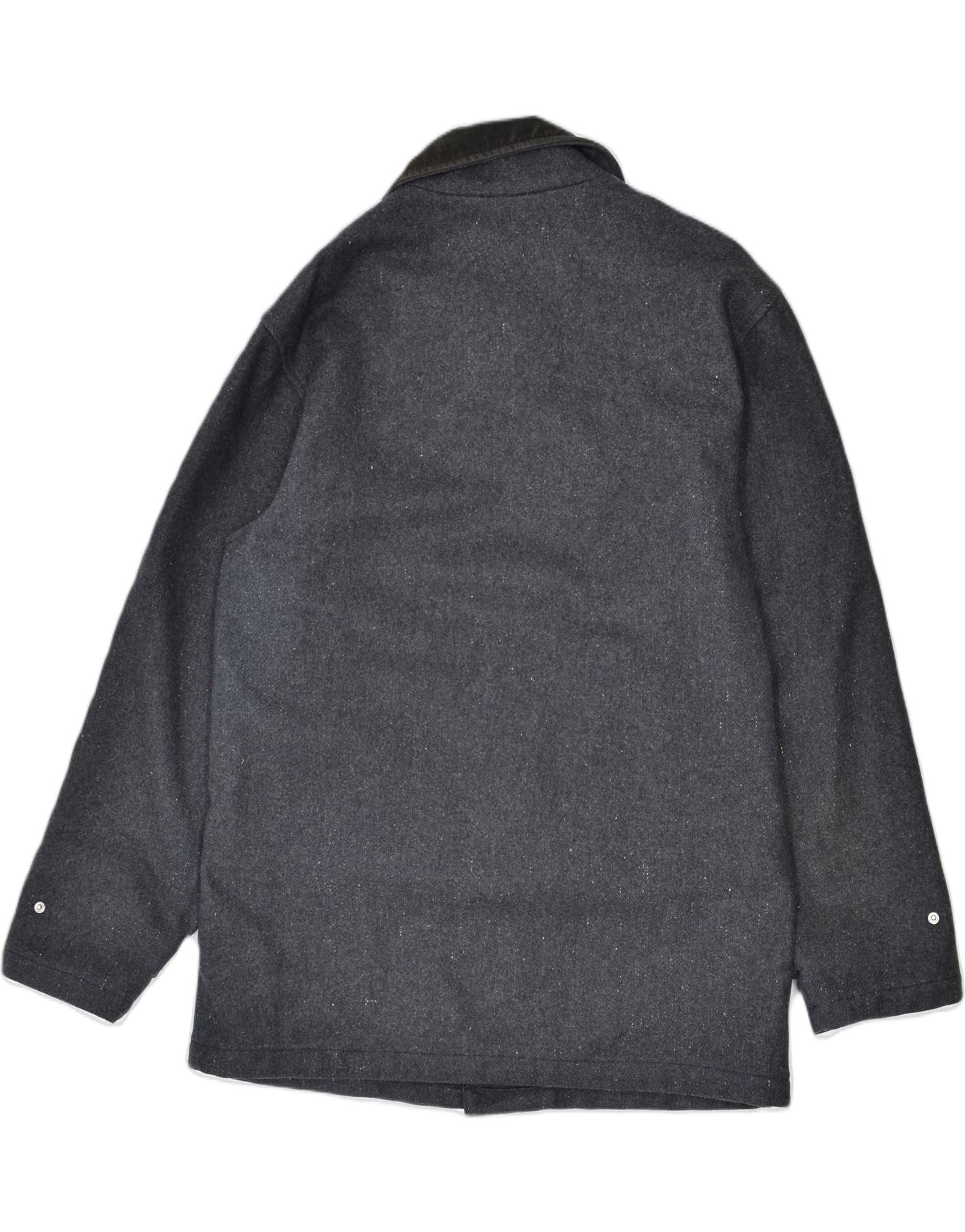SCHOTT Mens Overcoat UK 40 Large Grey Wool Vintage Schott and Second-Hand Schott from Messina Hembry