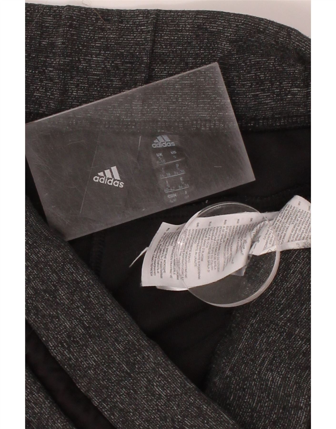 ADIDAS Womens Tracksuit Trousers Joggers UK 8/10 Small  Grey Polyester Vintage Adidas and Second-Hand Adidas from Messina Hembry