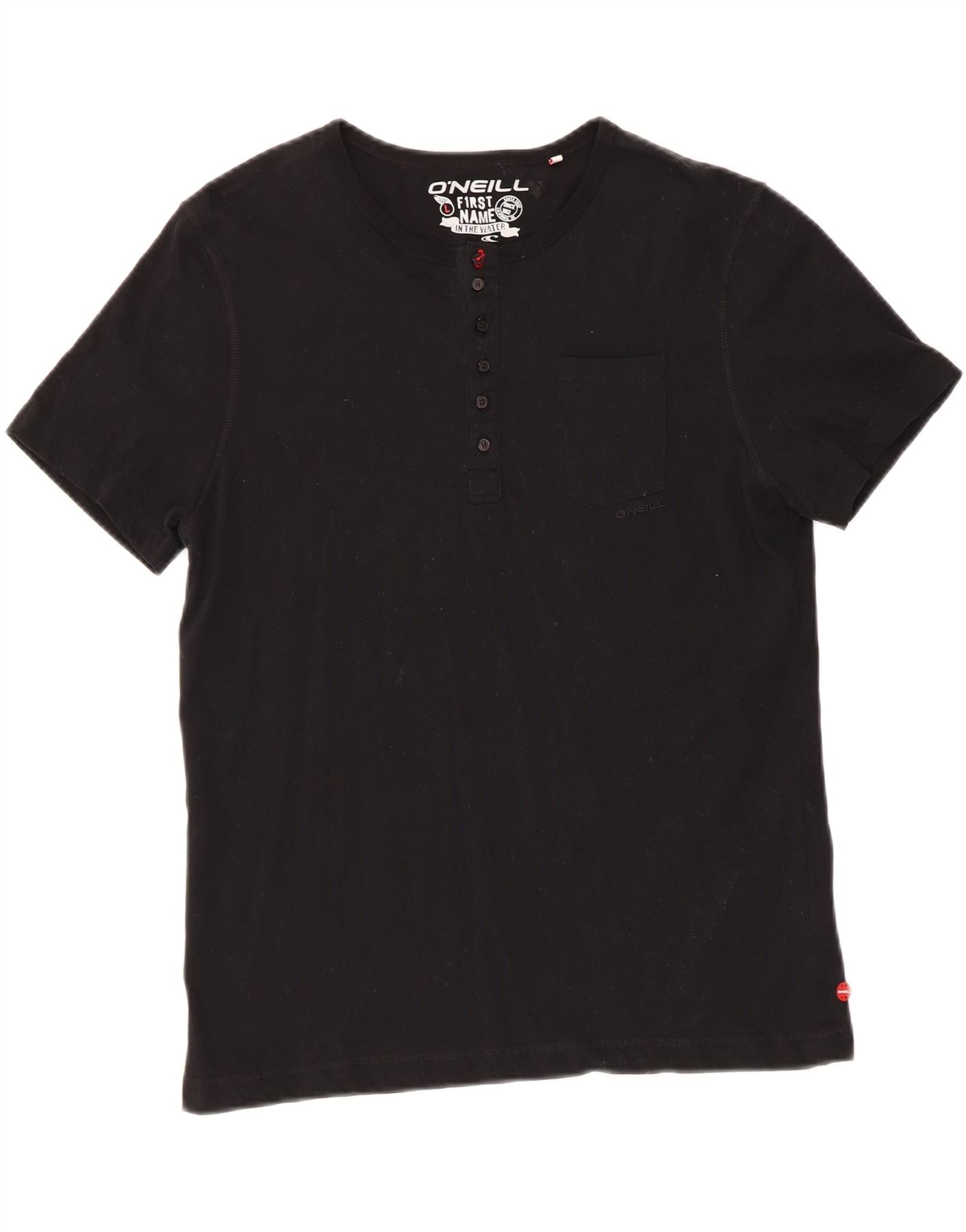 O'NEILL Mens T-Shirt Top Large Black Cotton Vintage O'Neill and Second-Hand O'Neill from Messina Hembry