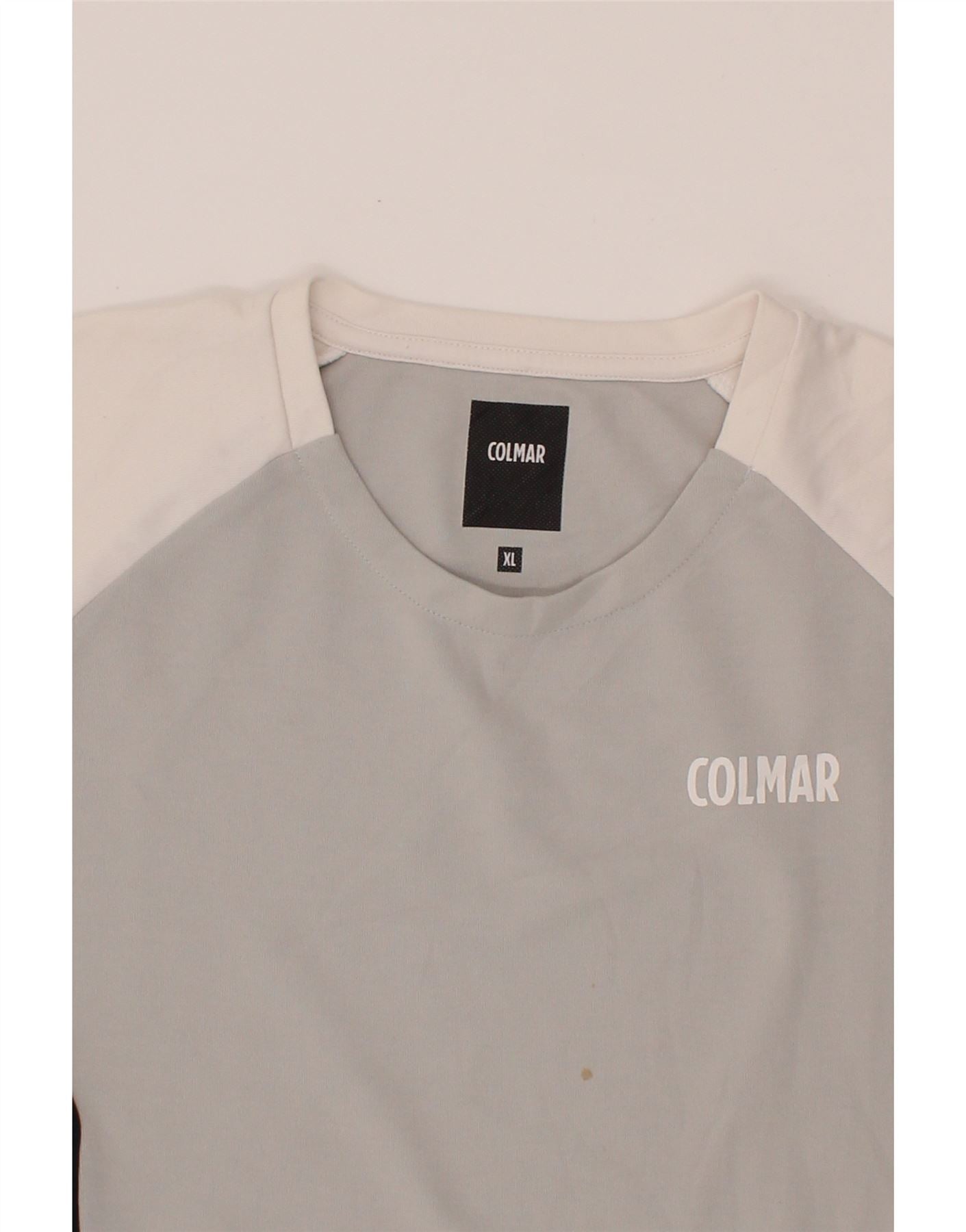 COLMAR Womens Sweatshirt Jumper UK 18 XL Grey Colourblock Cotton Vintage Colmar and Second-Hand Colmar from Messina Hembry