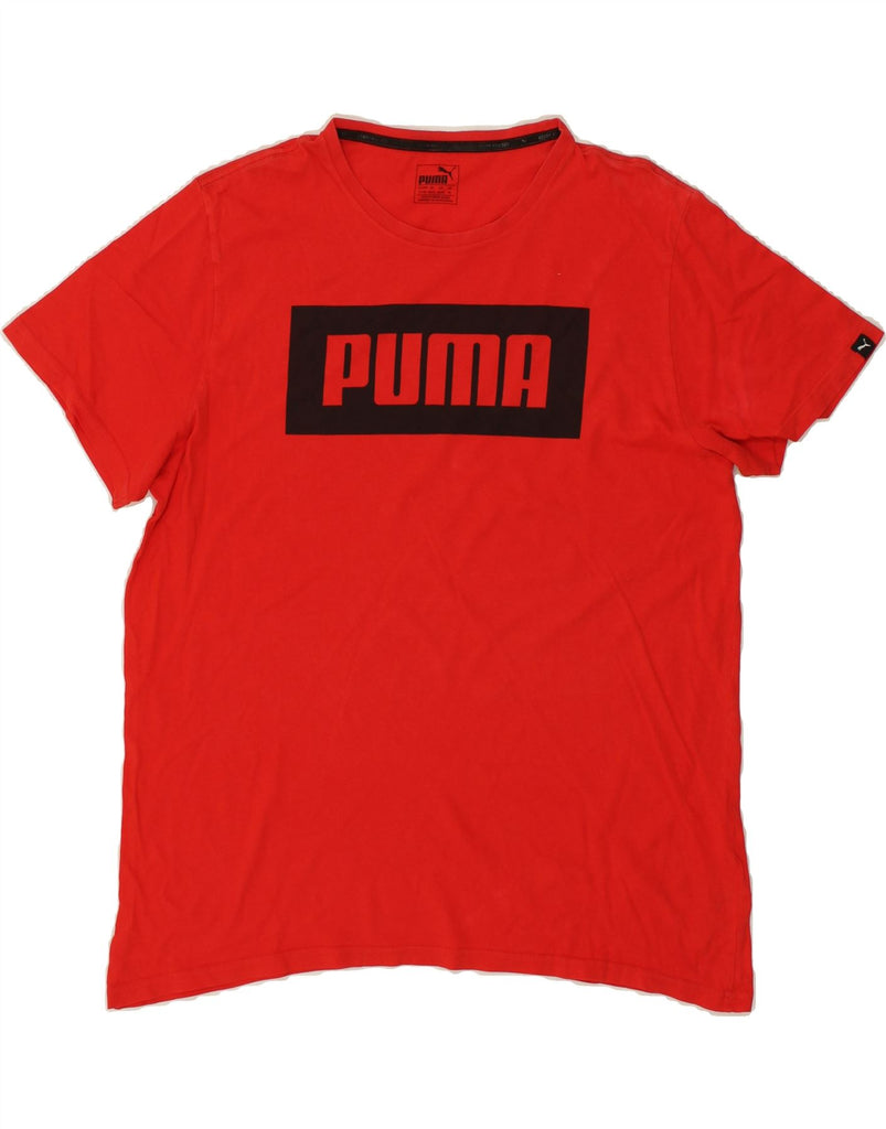 PUMA Mens Graphic T-Shirt Top XL Red Cotton | Vintage Puma | Thrift | Second-Hand Puma | Used Clothing | Messina Hembry 