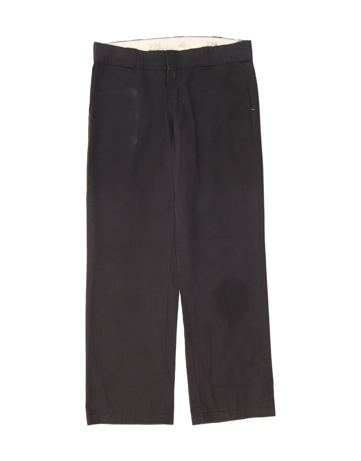 DICKIES Womens 774 Straight Chino Trousers US 6 Medium W32 L30 Black Vintage Dickies and Second-Hand Dickies from Messina Hembry