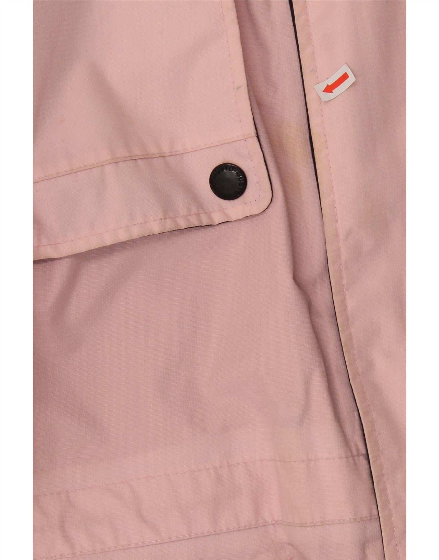 MUSTO Mens Hooded Windbreaker Jacket UK 40 Large Pink Nylon Vintage Musto and Second-Hand Musto from Messina Hembry