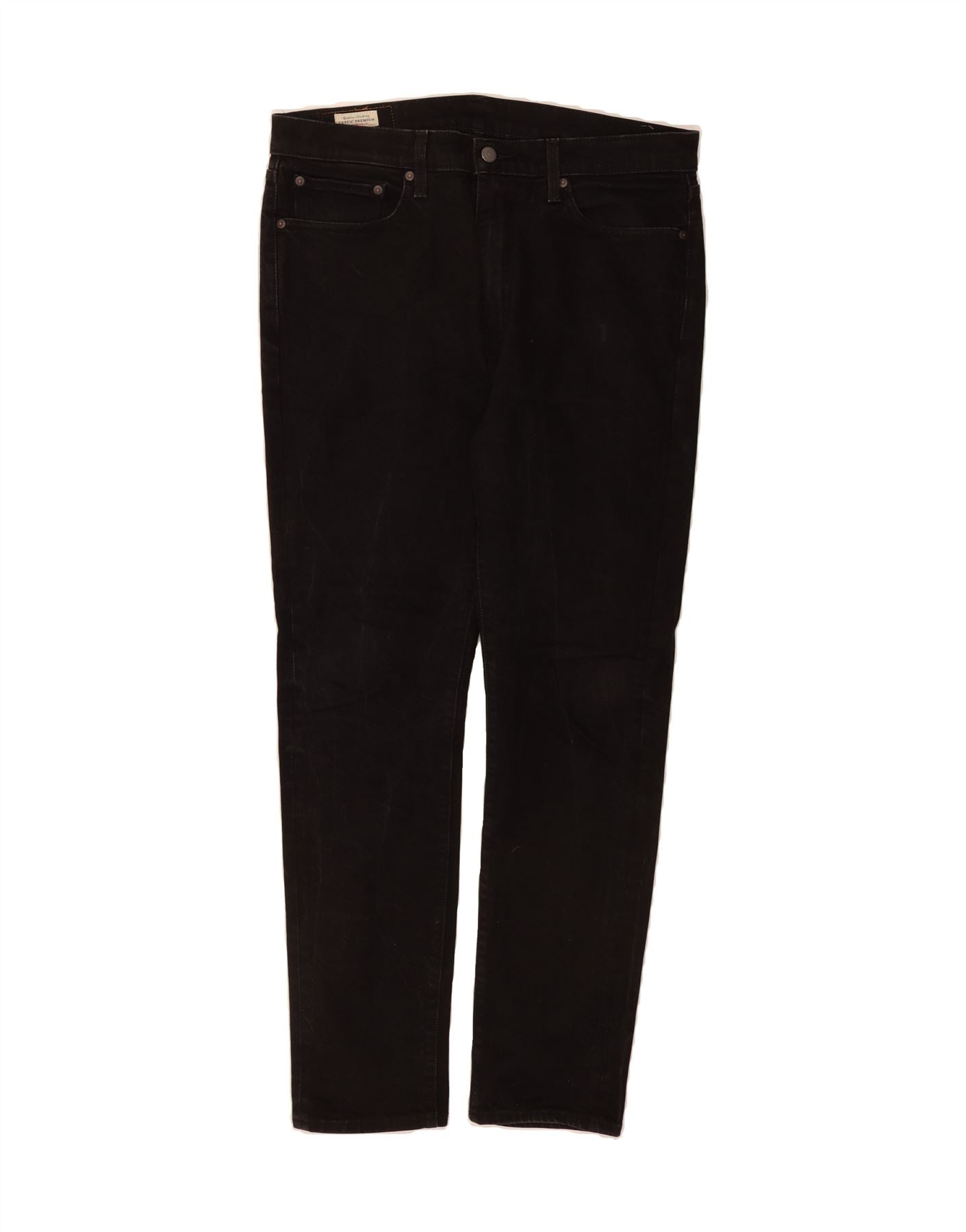 LEVI'S Mens Water Less Slim Jeans W36 L34 Black Cotton Vintage Levi's and Second-Hand Levi's from Messina Hembry