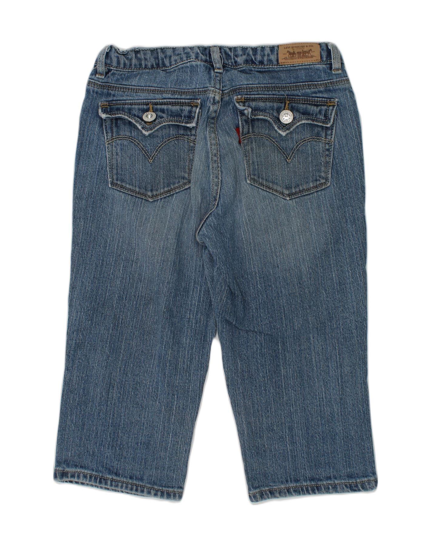 LEVI'S Girls Tapered Jeans 13-14 Years W26 L14 Blue Cotton | Vintage Levi's | Thrift | Second-Hand Levi's | Used Clothing | Messina Hembry