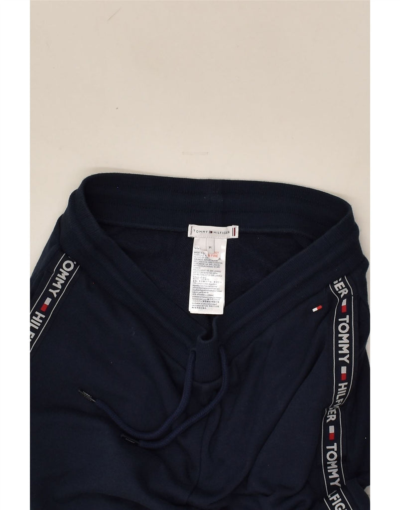TOMMY HILFIGER Womens Tracksuit Trousers Joggers UK 12 Medium Navy Blue | Vintage Tommy Hilfiger | Thrift | Second-Hand Tommy Hilfiger | Used Clothing | Messina Hembry 