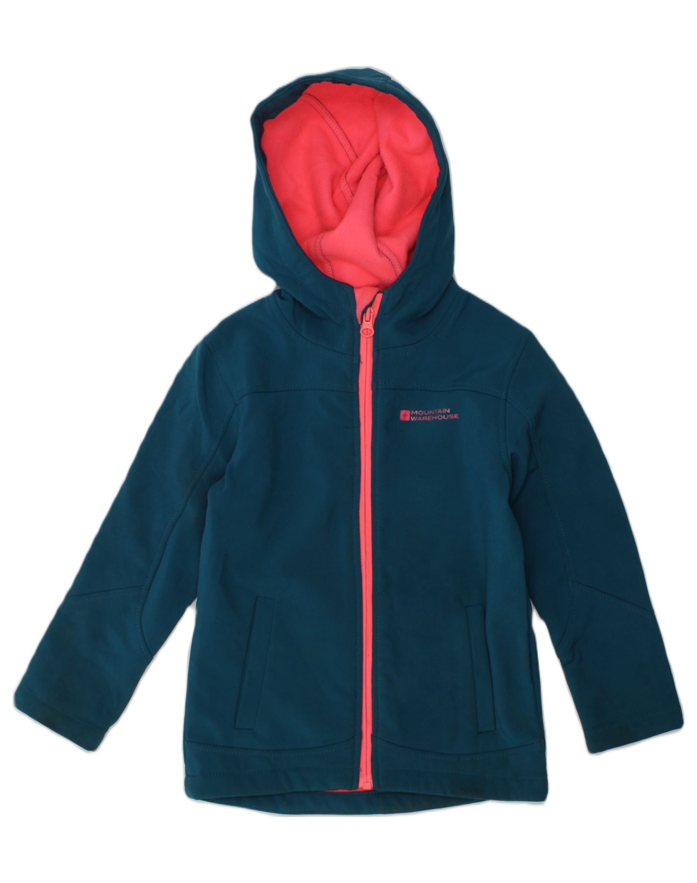 MOUNTAIN WAREHOUSE Girls Hooded Windbreaker Jacket 3-4 Years Green | Vintage Mountain Warehouse | Thrift | Second-Hand Mountain Warehouse | Used Clothing | Messina Hembry
