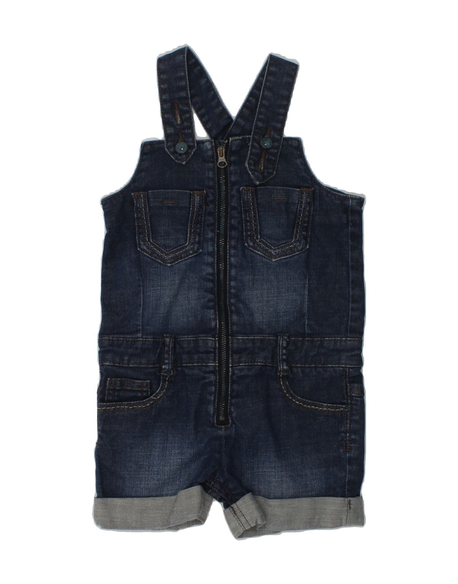 DIESEL Patch Logo Zip Dungaree Overall Shorts in hot Off-White kids 4 Toddler