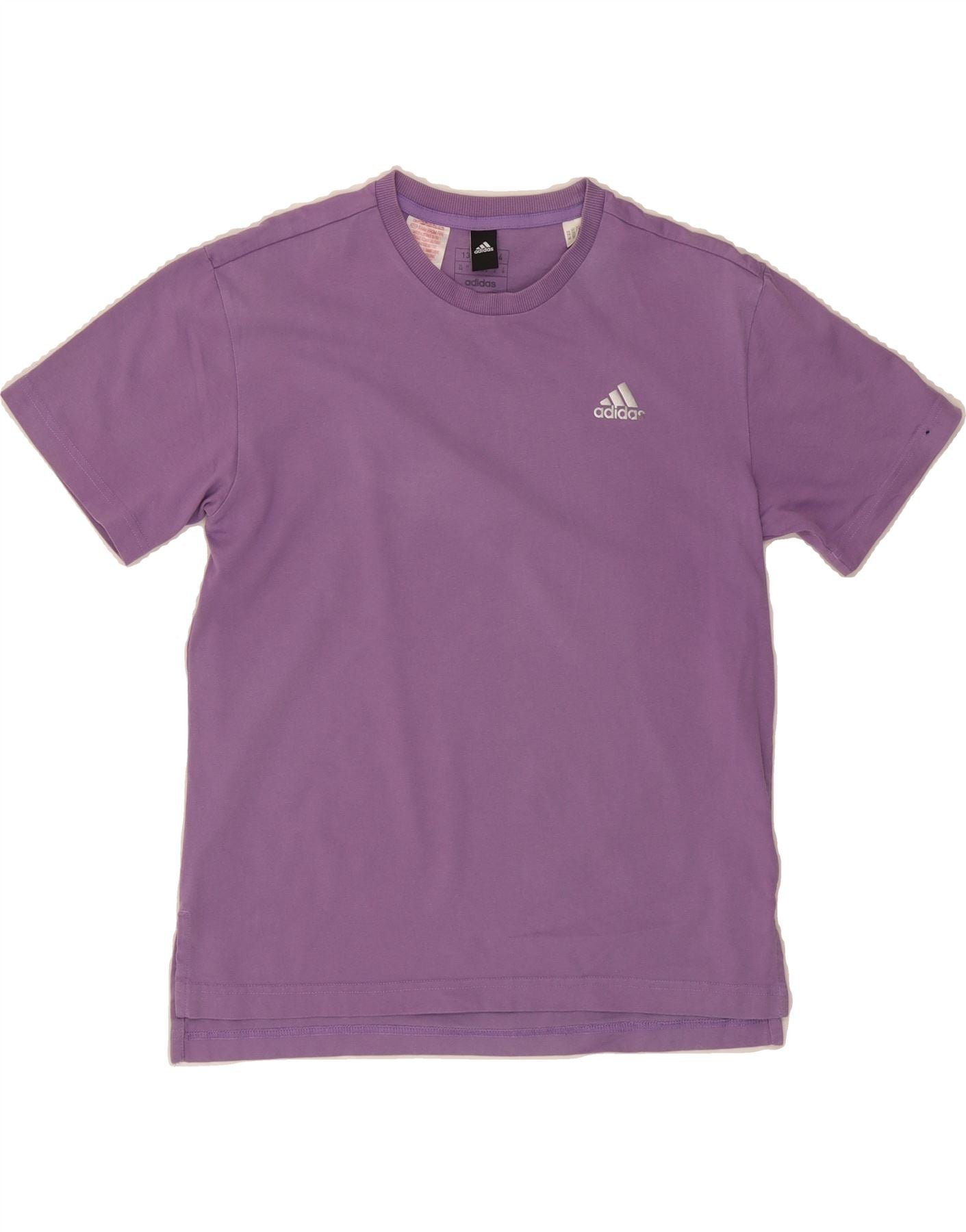 ADIDAS Girls Graphic T-Shirt Top 13-14 Years Purple Cotton Vintage Adidas and Second-Hand Adidas from Messina Hembry