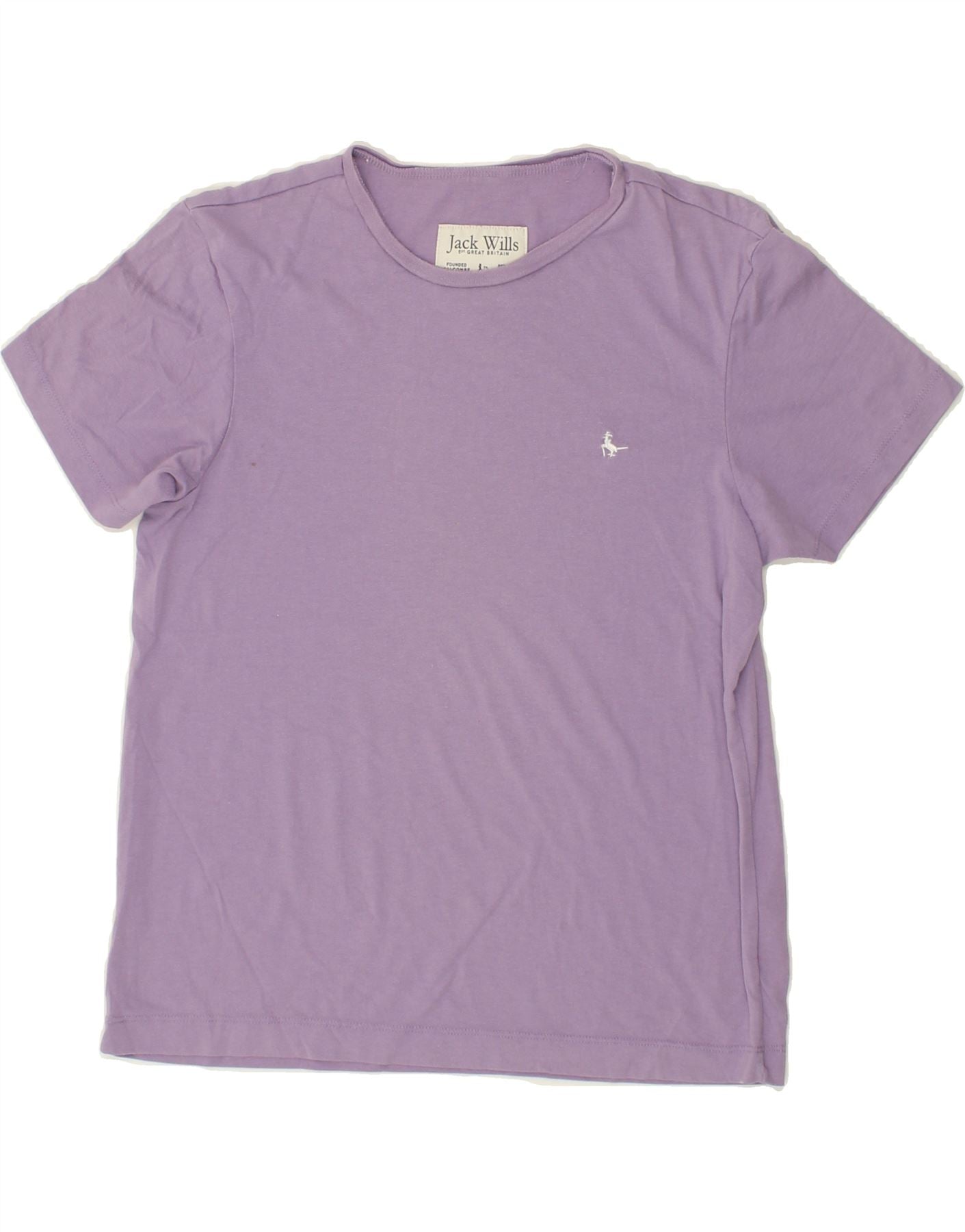 JACK WILLS Womens T-Shirt Top UK 8 Small  Purple Polyester Vintage Jack Wills and Second-Hand Jack Wills from Messina Hembry