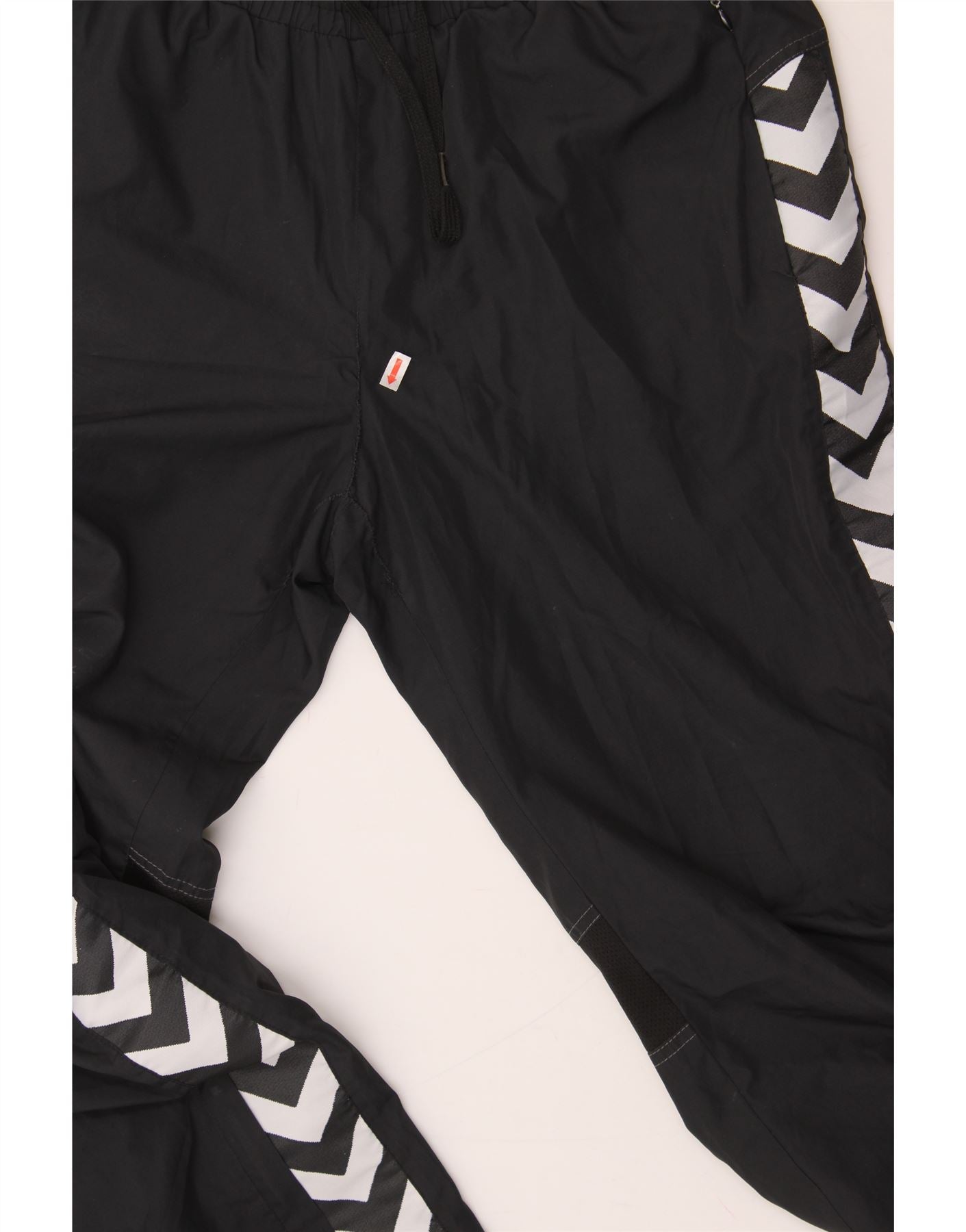 HUMMEL Mens Graphic Tracksuit Trousers Large Black Polyester Vintage Hummel and Second-Hand Hummel from Messina Hembry