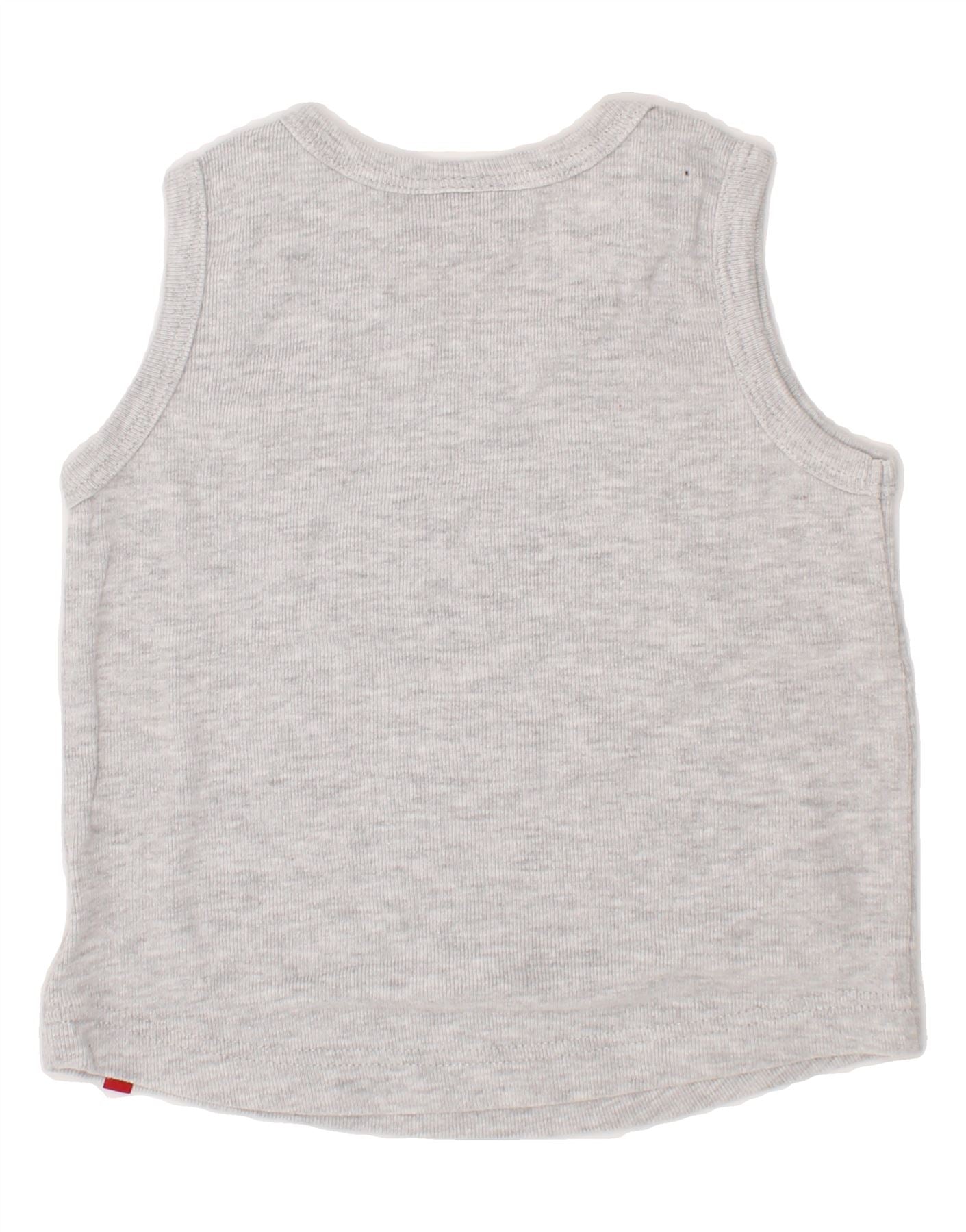 LEVI'S Baby Boys Graphic Vest Top 12-18 Months Grey Vintage Levi's and Second-Hand Levi's from Messina Hembry