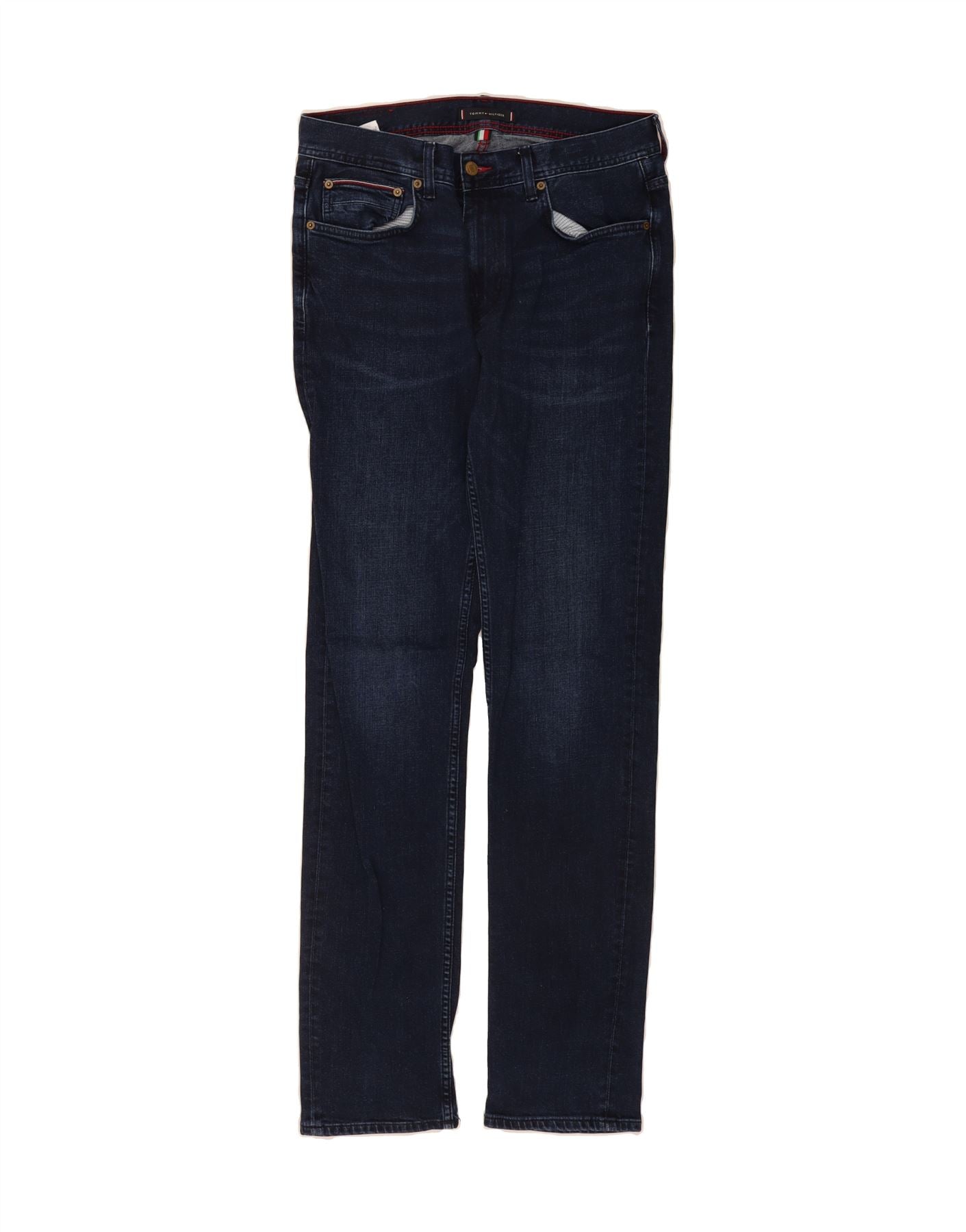 TOMMY HILFIGER Mens Skinny Jeans W34 L35 Black Cotton Vintage Tommy Hilfiger and Second-Hand Tommy Hilfiger from Messina Hembry