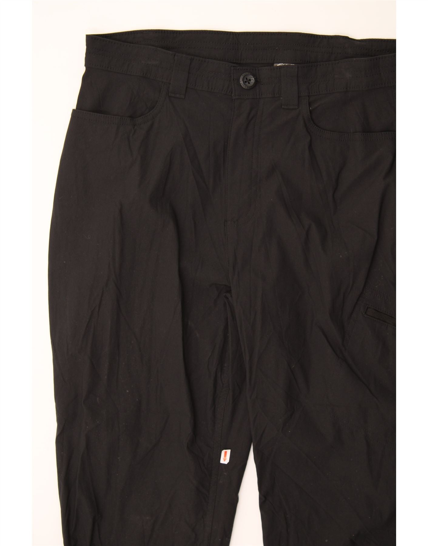 EDDIE BAUER Womens Straight Capri Trousers US 14 XL W34 L20 Black Nylon Vintage Eddie Bauer and Second-Hand Eddie Bauer from Messina Hembry