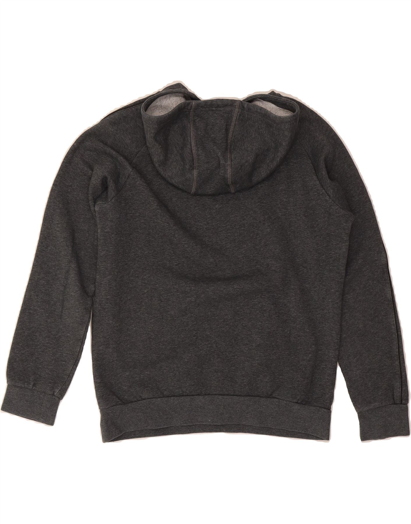ADIDAS Boys Hoodie Jumper 12-13 Years Grey Cotton Vintage Adidas and Second-Hand Adidas from Messina Hembry