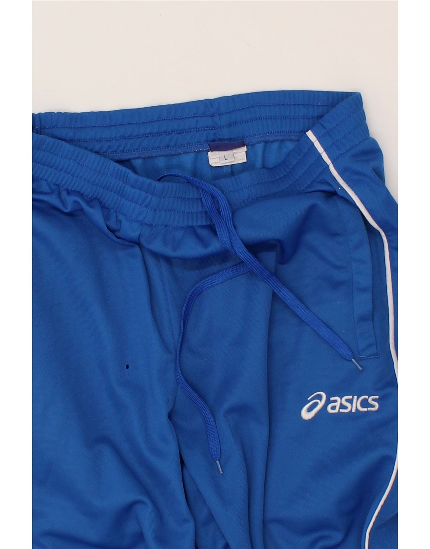 ASICS Mens Tracksuit Trousers Large Blue Polyester Vintage Asics and Second-Hand Asics from Messina Hembry