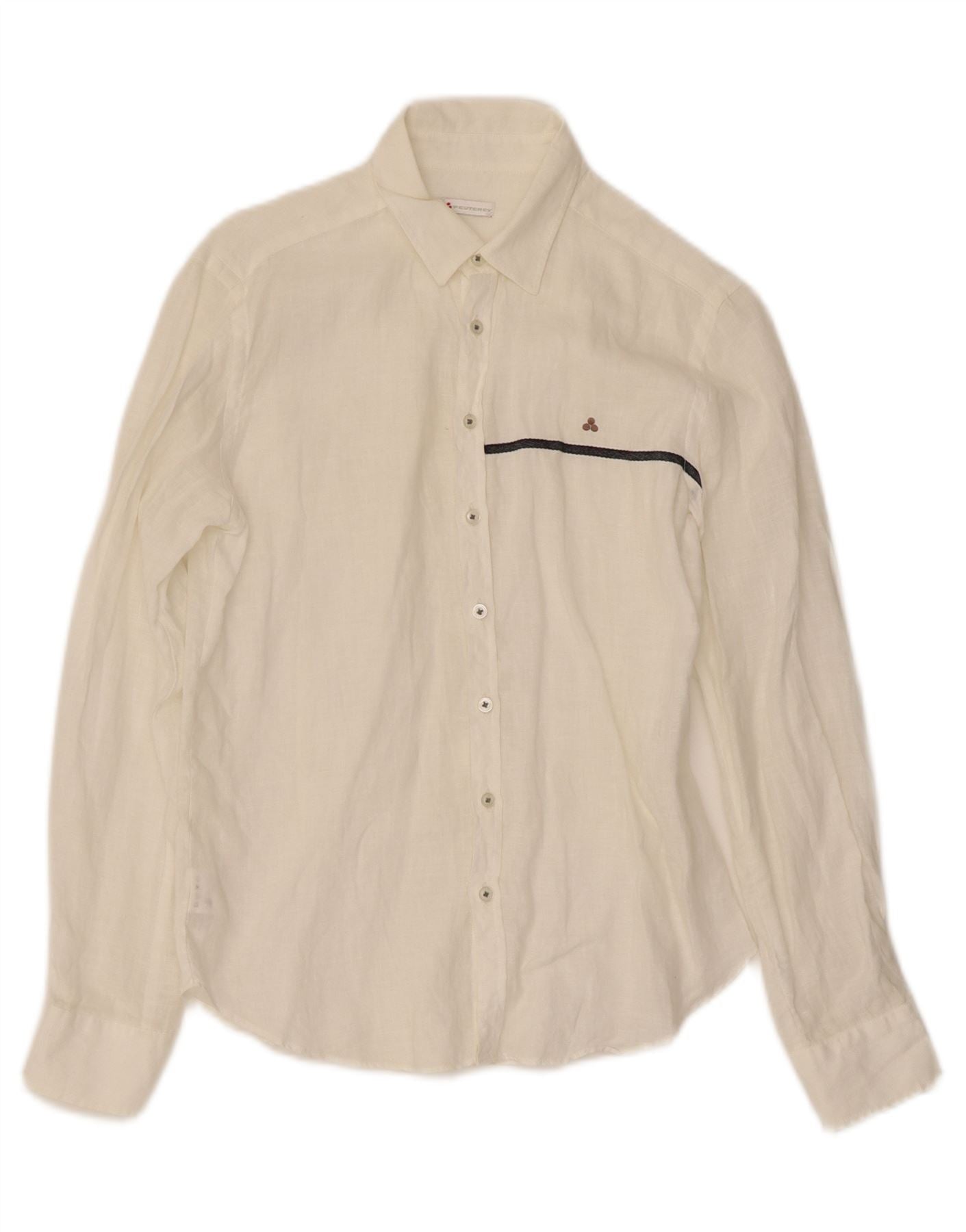 PEUTEREY Boys Shirt 13-14 Years White Vintage PEUTEREY and Second-Hand PEUTEREY from Messina Hembry