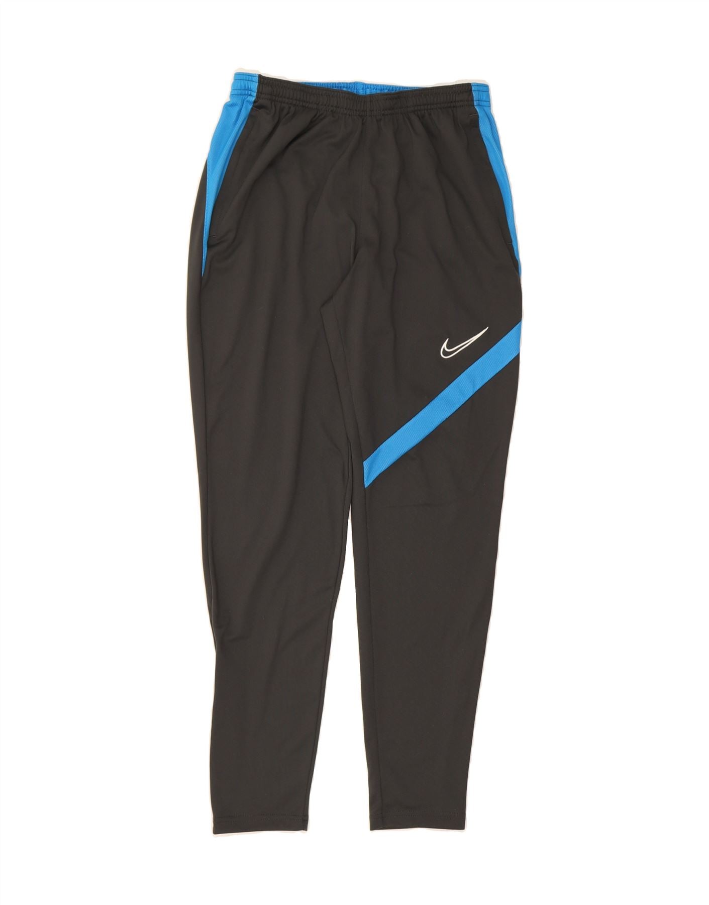 NIKE Mens Dri Fit Tracksuit Trousers Medium Black Colourblock Polyester Vintage Nike and Second-Hand Nike from Messina Hembry