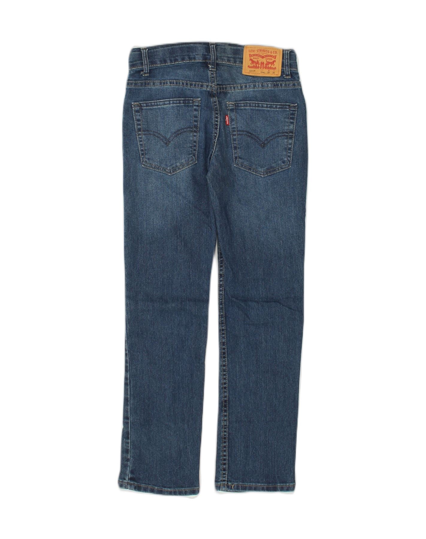 LEVI'S Girls 511 Slim Jeans 9-10 Years W25 L26  Navy Blue Cotton | Vintage Levi's | Thrift | Second-Hand Levi's | Used Clothing | Messina Hembry