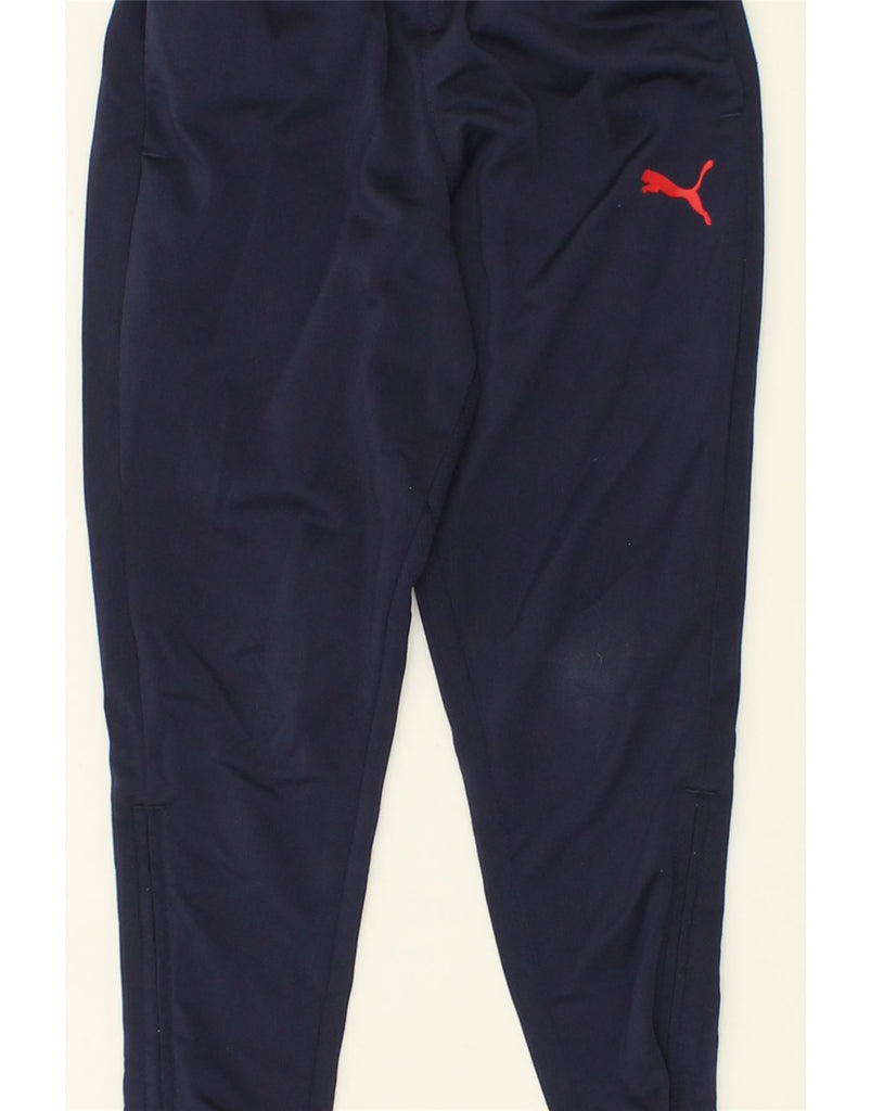 PUMA Boys Tracksuit Trousers 5-6 Years Navy Blue Polyester | Vintage Puma | Thrift | Second-Hand Puma | Used Clothing | Messina Hembry 