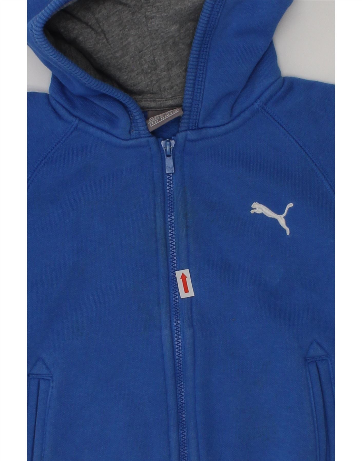 PUMA Baby Boys Zip Hoodie Sweater 18-24 Months Blue Cotton | Vintage Puma | Thrift | Second-Hand Puma | Used Clothing | Messina Hembry