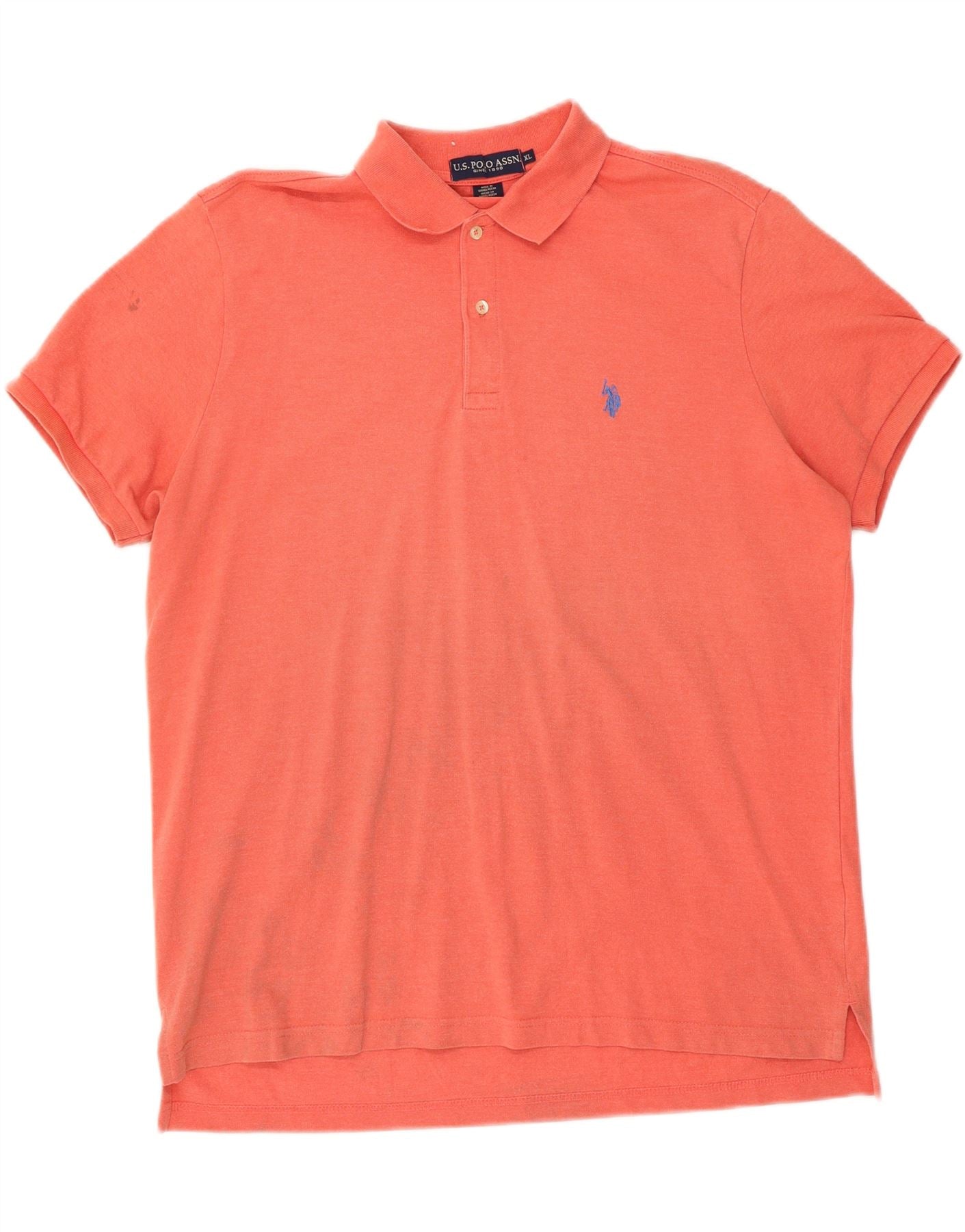 U.S. POLO ASSN. Mens Polo Shirt XL Red Cotton Vintage U.S. Polo Assn. and Second-Hand U.S. Polo Assn. from Messina Hembry