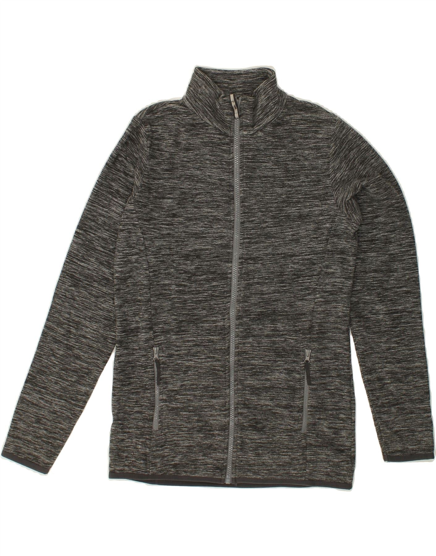 MOUNTAIN WAREHOUSE Womens Fleece Jacket UK 8 Small  Grey Polyester Vintage Mountain Warehouse and Second-Hand Mountain Warehouse from Messina Hembry