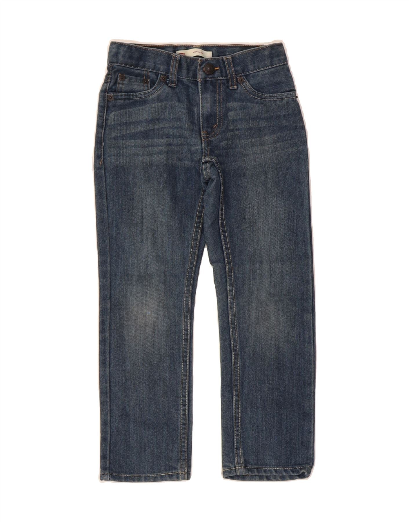 LEVI'S Boys 511 Slim Jeans 6-7 Years W22 L20 Blue Cotton Vintage Levi's and Second-Hand Levi's from Messina Hembry