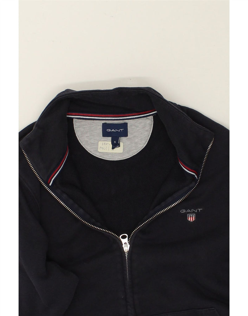 GANT Mens Tracksuit Top Jacket Small Navy Blue Cotton | Vintage Gant | Thrift | Second-Hand Gant | Used Clothing | Messina Hembry 