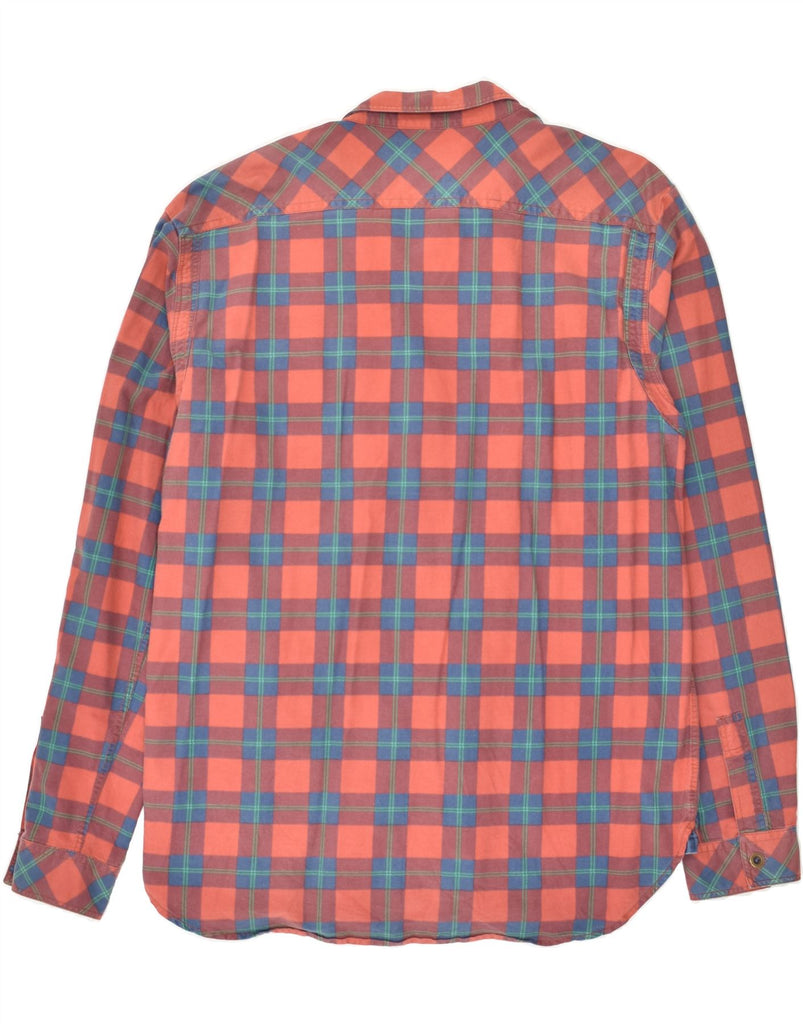 MARLBORO CLASSICS Mens Custom Fit Shirt 2XL Orange Check Cotton | Vintage Marlboro Classics | Thrift | Second-Hand Marlboro Classics | Used Clothing | Messina Hembry 