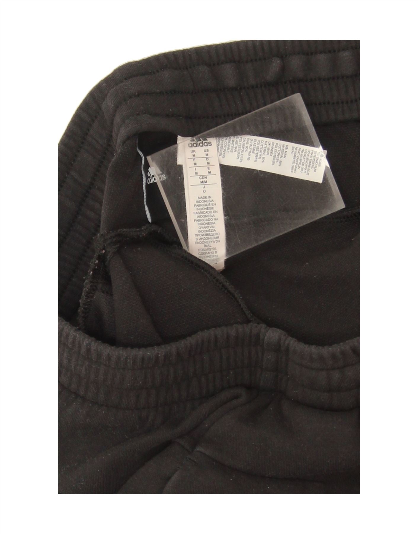 ADIDAS Womens Tracksuit Trousers UK 14 Medium  Black Cotton Vintage Adidas and Second-Hand Adidas from Messina Hembry