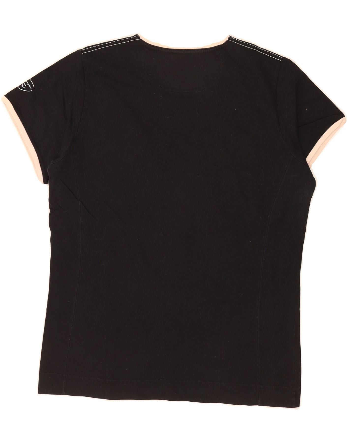 CHAMPION Womens Easy Fit T-Shirt Top UK 16 Large Black Cotton Vintage Champion and Second-Hand Champion from Messina Hembry